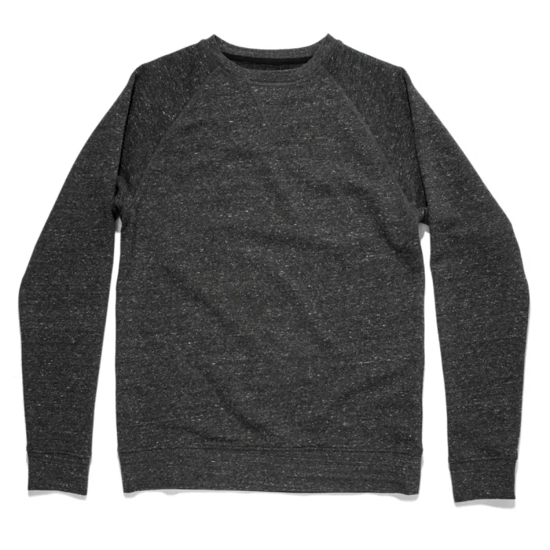 The Crewneck in French Terry Heather Grey sold by Taylor Stitch