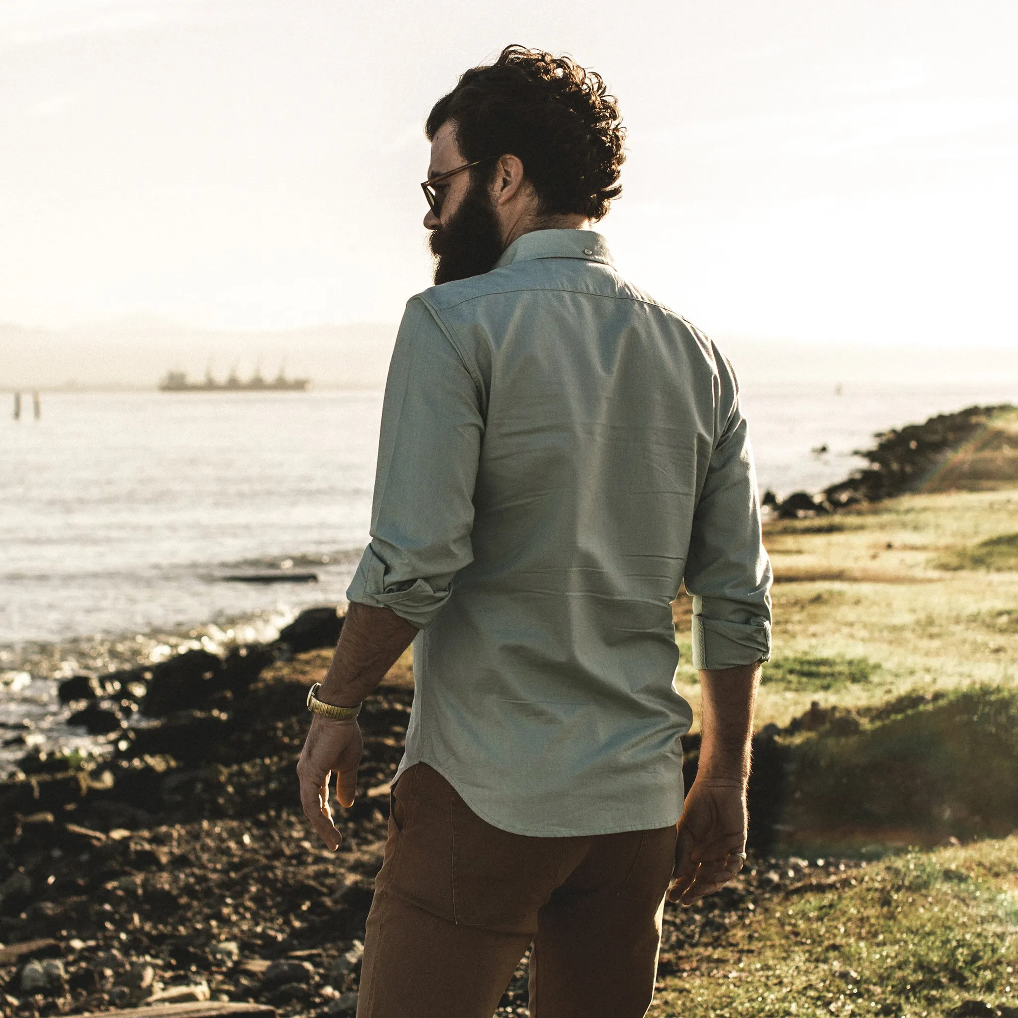 The Jack in Seafoam Everyday Oxford sold by Taylor Stitch product image thumbnail 5