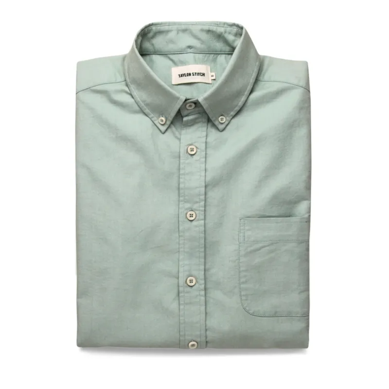 The Jack in Seafoam Everyday Oxford sold by Taylor Stitch
