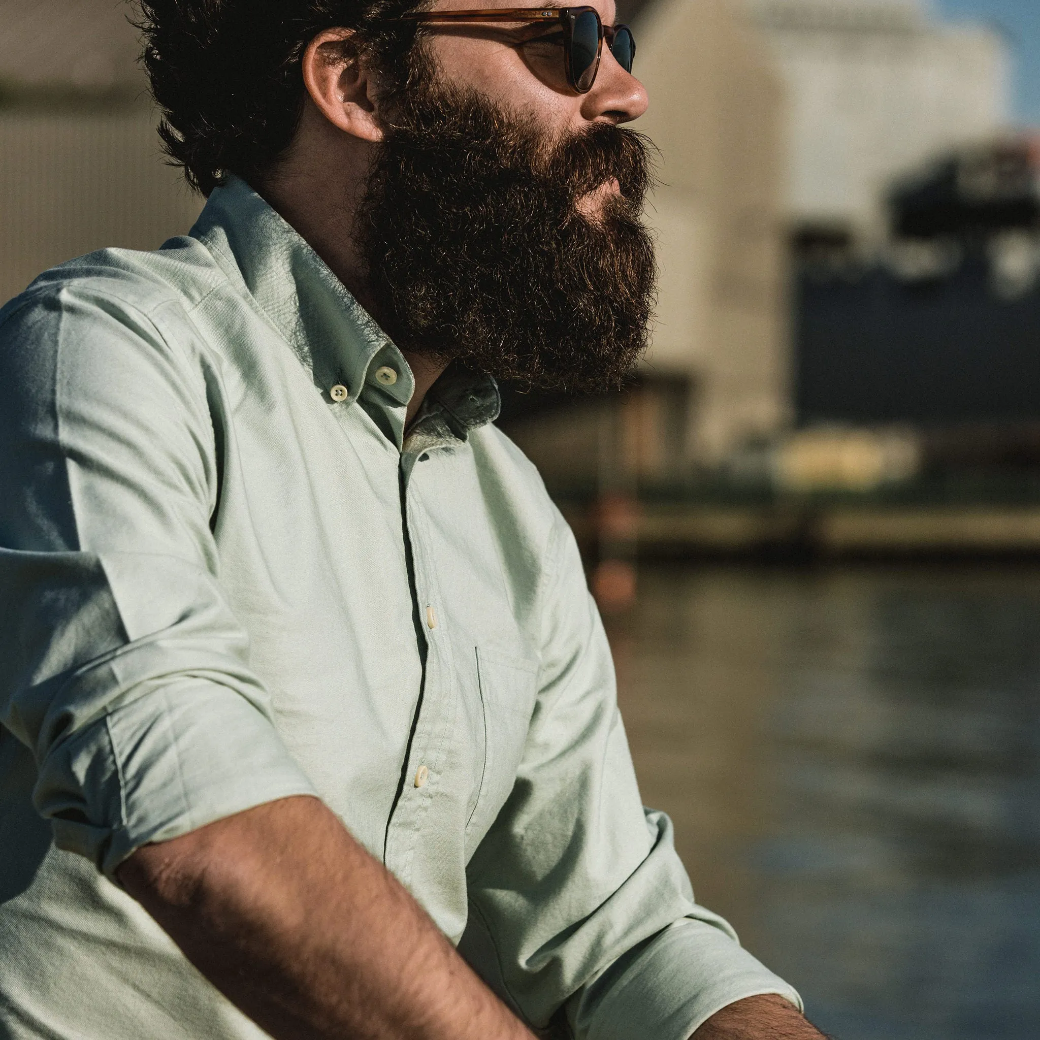 The Jack in Seafoam Everyday Oxford sold by Taylor Stitch product image thumbnail 2