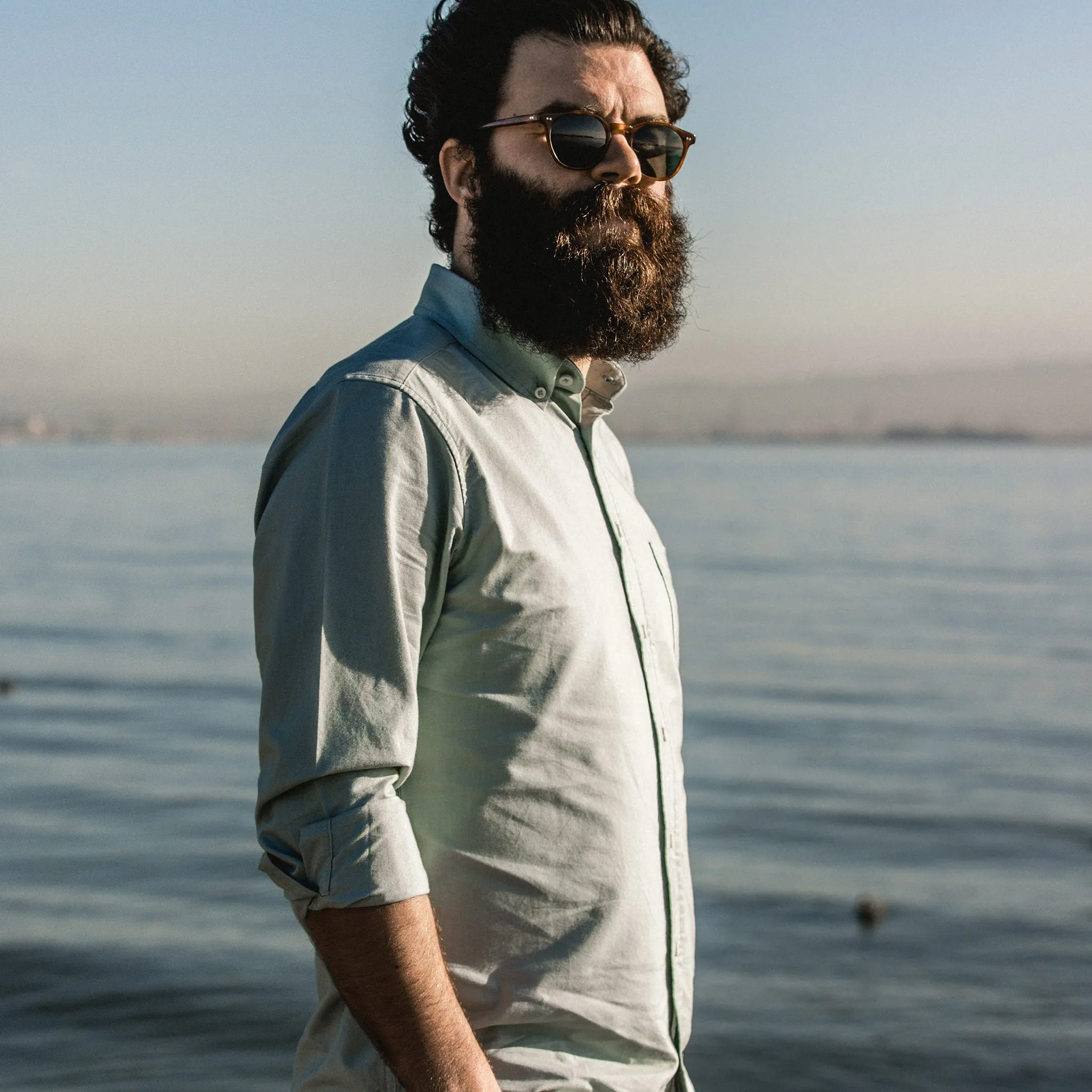 The Jack in Seafoam Everyday Oxford sold by Taylor Stitch product image thumbnail 4