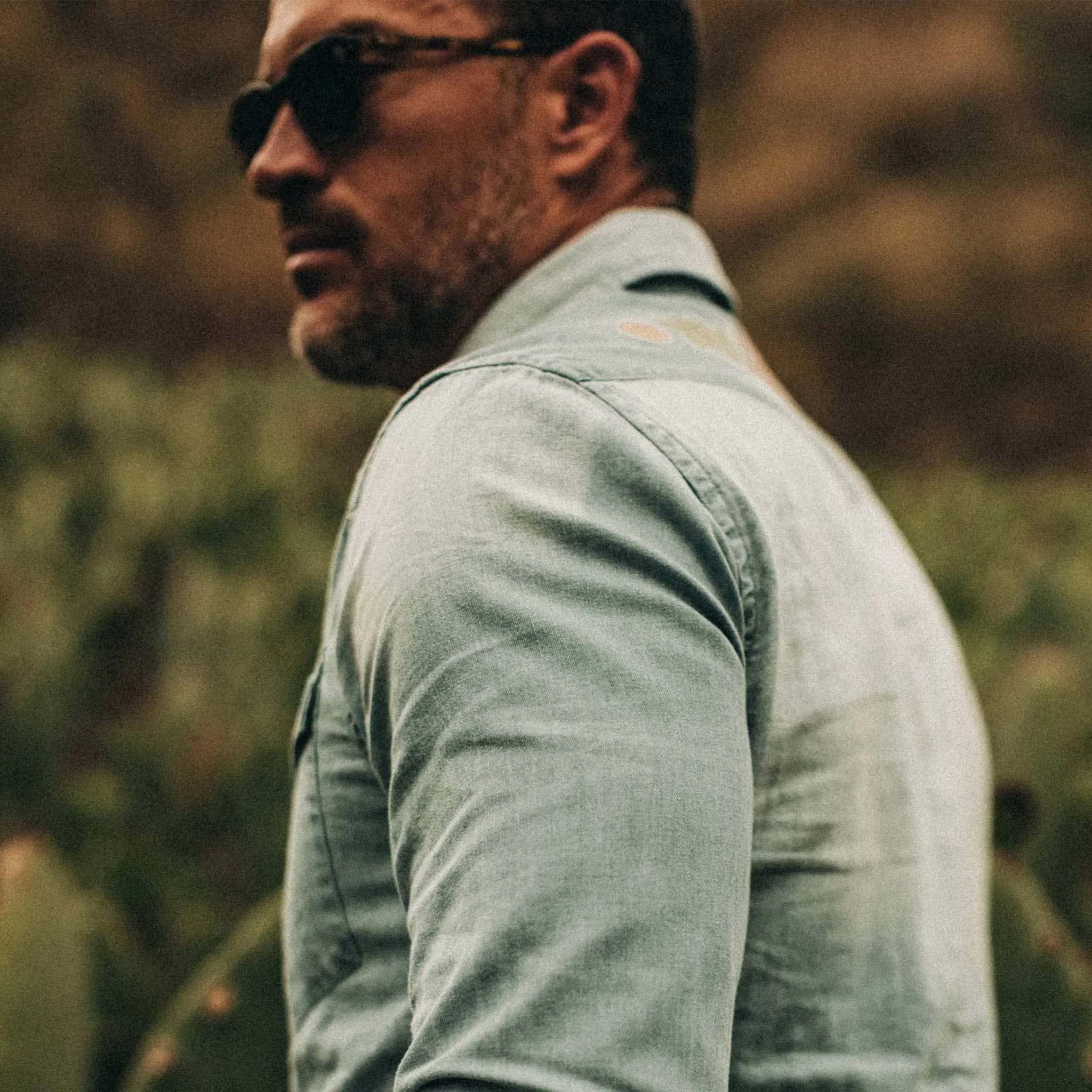 The Embroidered Western Shirt in Washed Denim sold by Taylor Stitch product image thumbnail 4