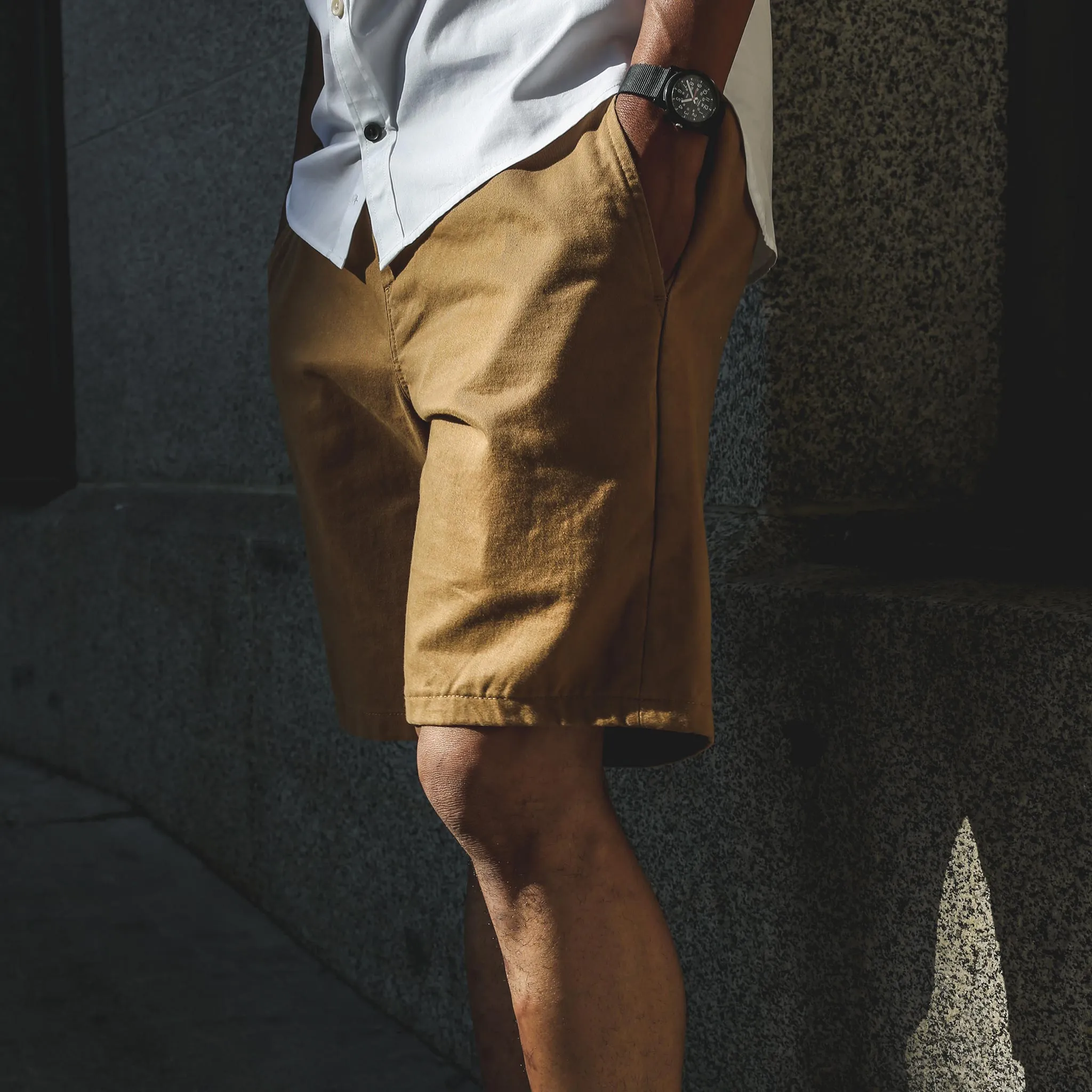 The Travel Short in British Khaki sold by Taylor Stitch product image thumbnail 5