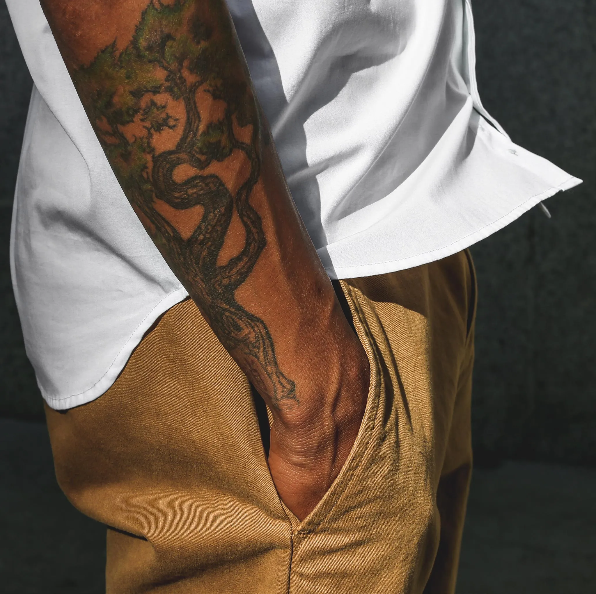 The Travel Short in British Khaki sold by Taylor Stitch product image thumbnail 4