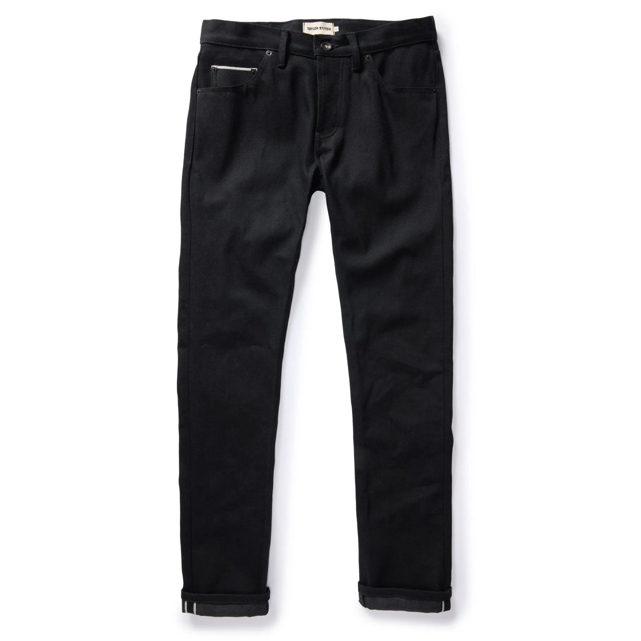 The Slim Jean in Black Nihon Menpu Selvage sold by Taylor Stitch product image thumbnail 5