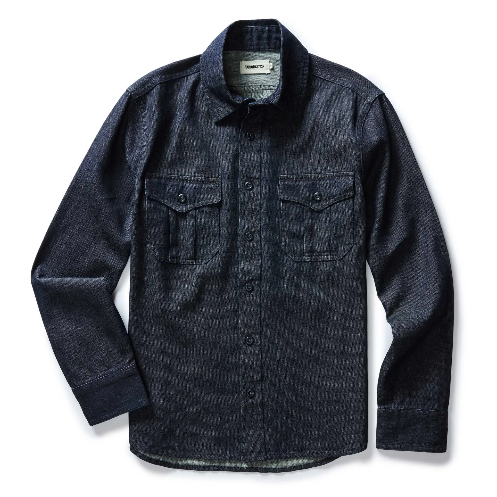 The Saddler Shirt in Indigo Broken Twill sold by Taylor Stitch product image thumbnail 5