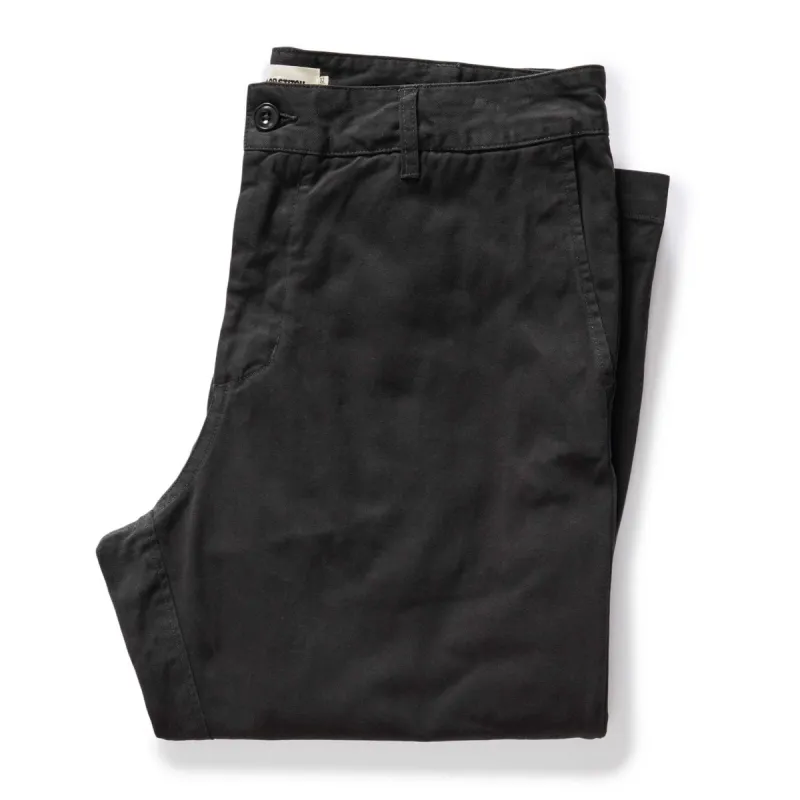 The Democratic Foundation Pant in Organic Faded Black sold by Taylor Stitch