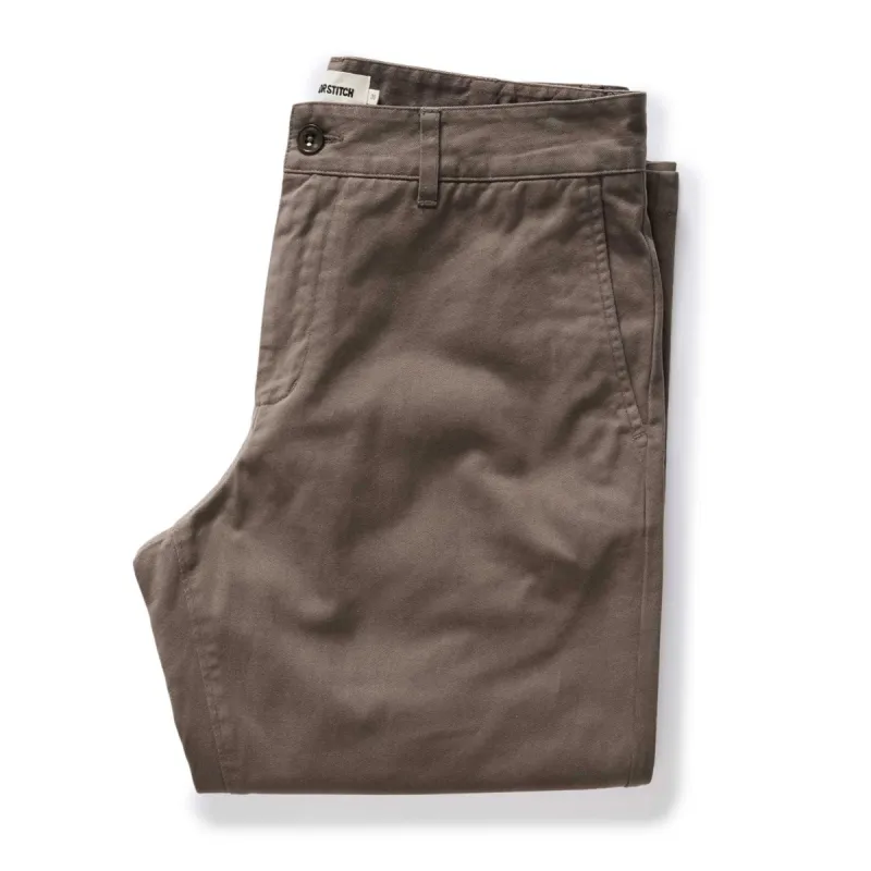 The Democratic Foundation Pant in Organic Espresso sold by Taylor Stitch