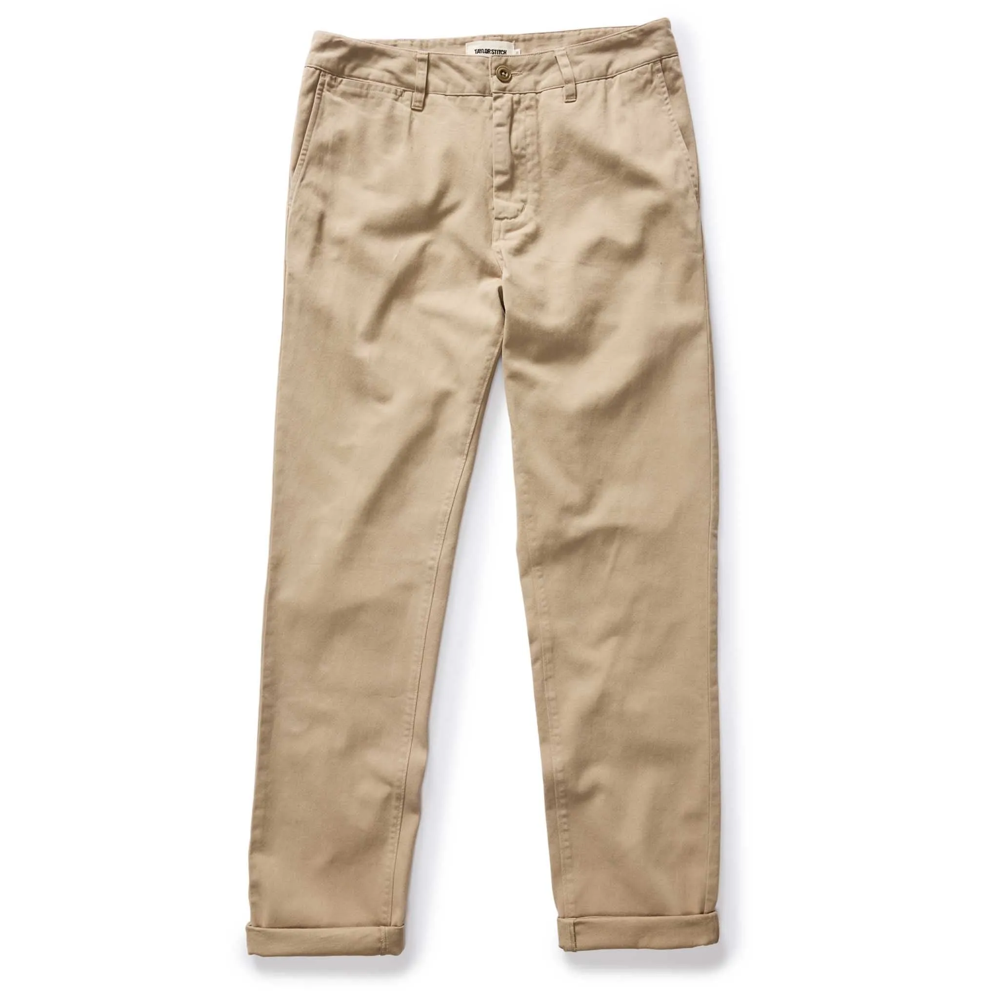 The Slim Foundation Pant in Organic Khaki sold by Taylor Stitch product image thumbnail 5