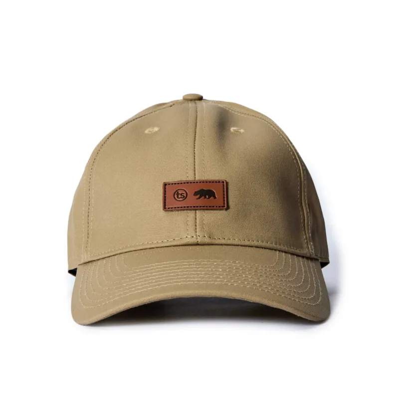 The Pathfinder Cap in Khaki Dry Wax sold by Taylor Stitch
