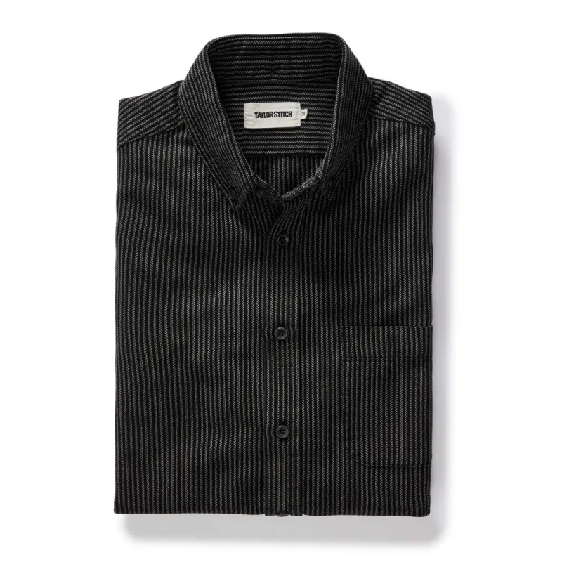 The Jack in Roped Black Indigo sold by Taylor Stitch