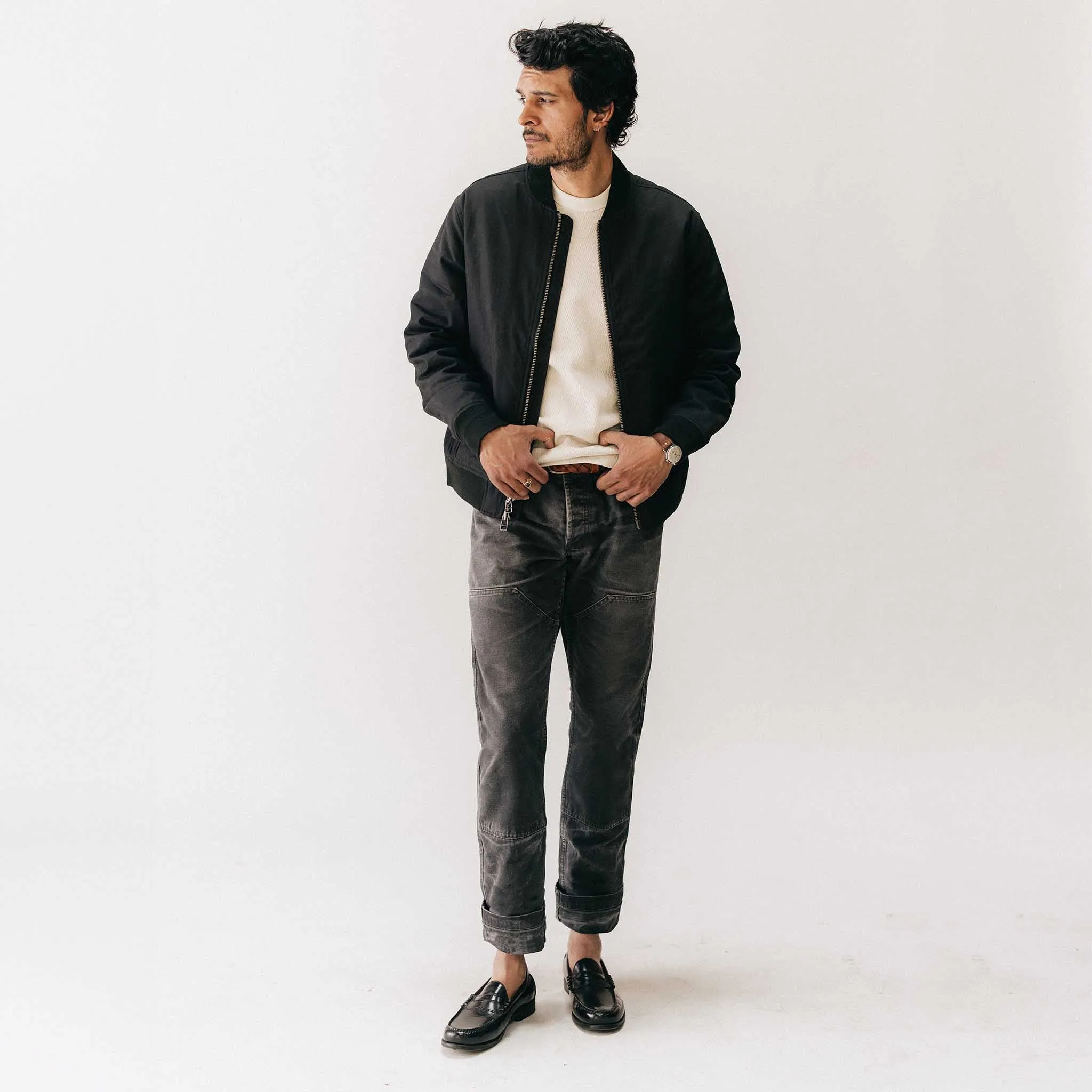 The Good Acre Chore Pant in Black Canvas sold by Taylor Stitch product image thumbnail 2