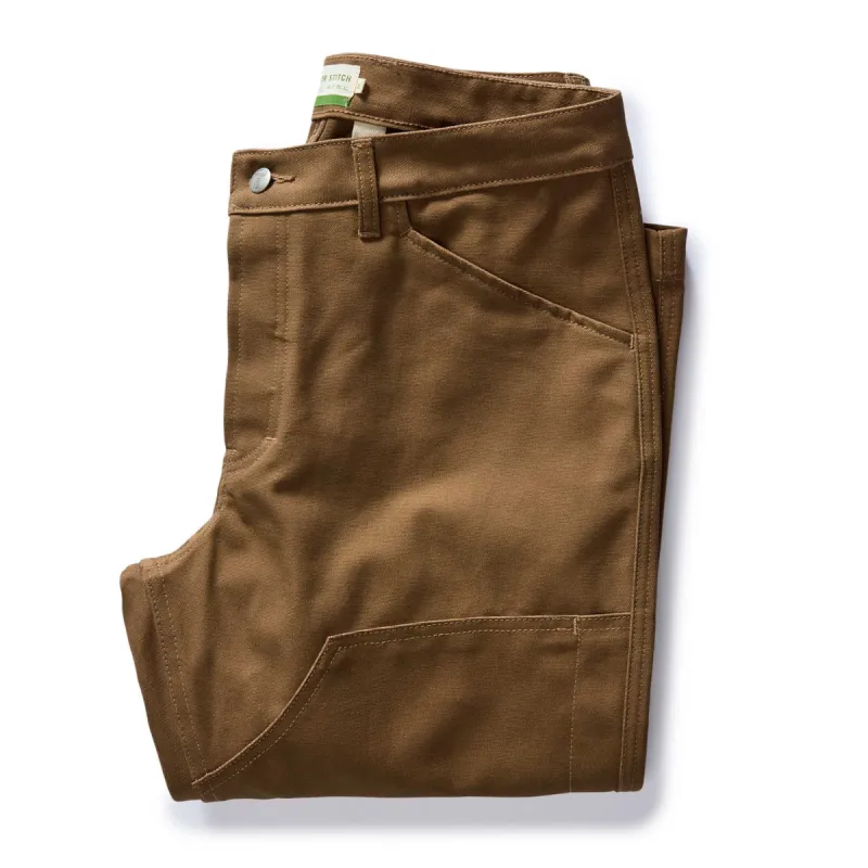The Good Acre Chore Pant in Tan Canvas sold by Taylor Stitch