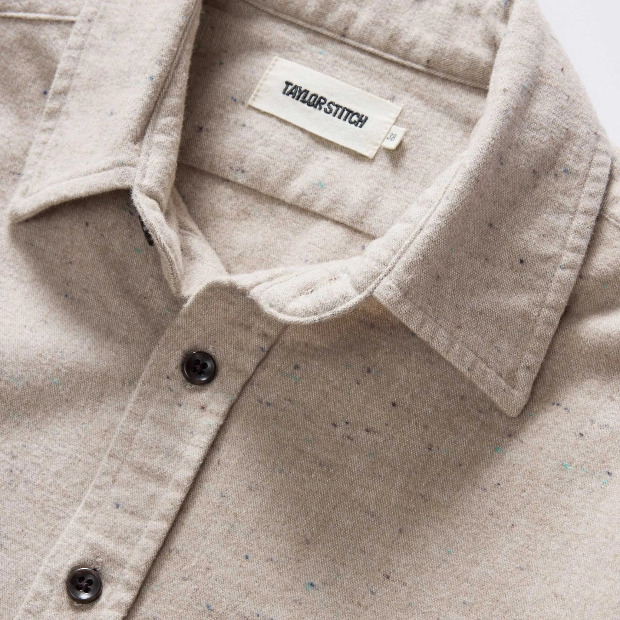 The Yosemite Shirt in Oat Donegal sold by Taylor Stitch product image thumbnail 5