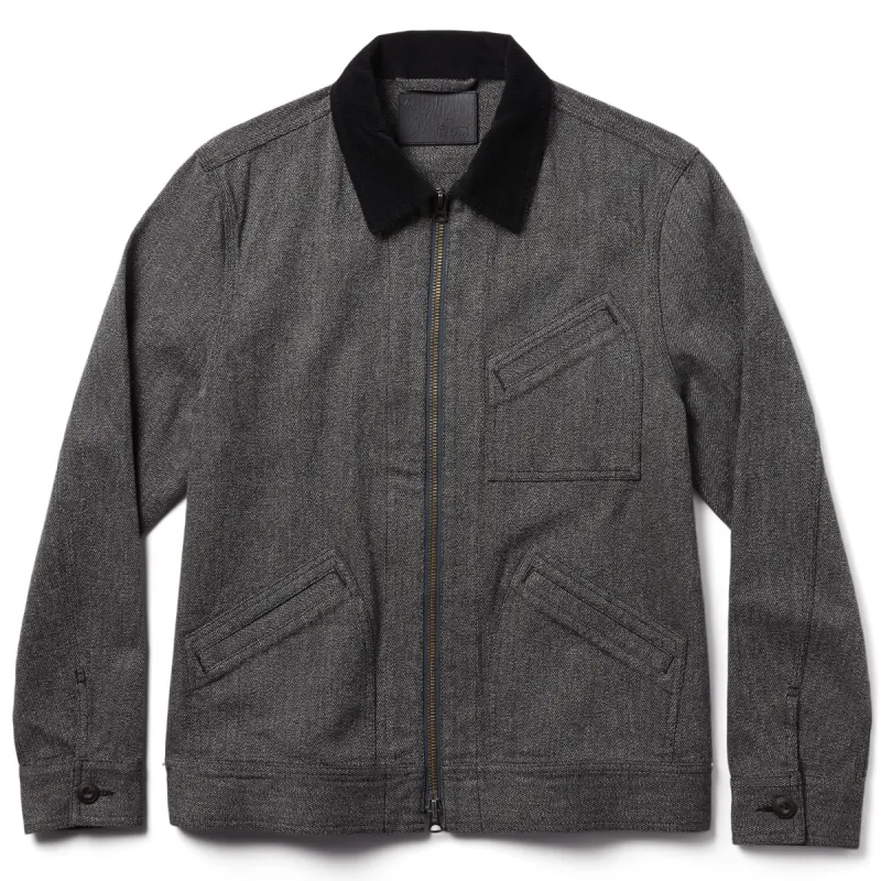 The Ignition Jacket in Indigo Salt and Pepper sold by Taylor Stitch