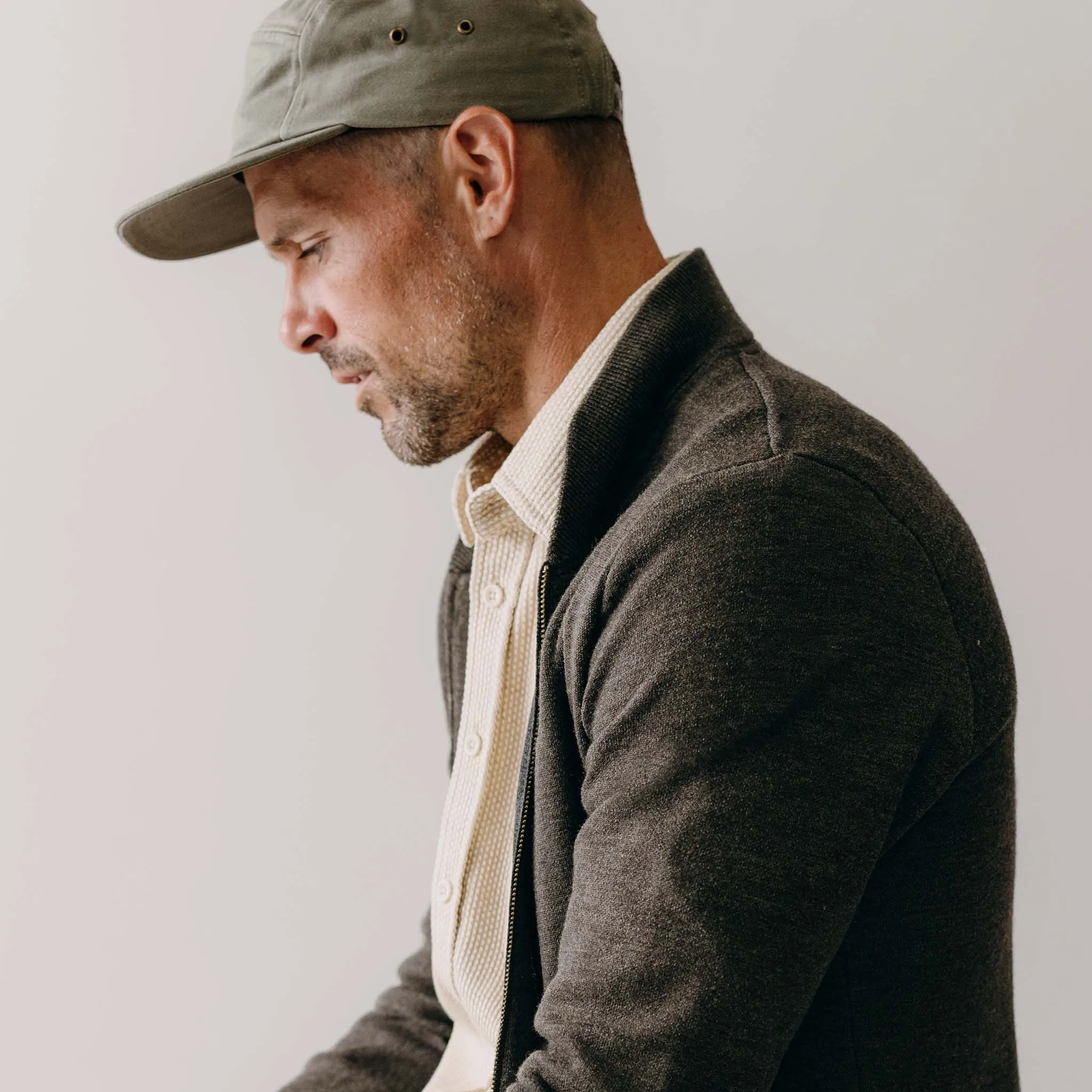 The Portola Bomber in Heather Loden Merino sold by Taylor Stitch product image thumbnail 3