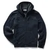 The Apres Zip Hoodie in Heather Midnight Quilted Jersey sold by Taylor Stitch