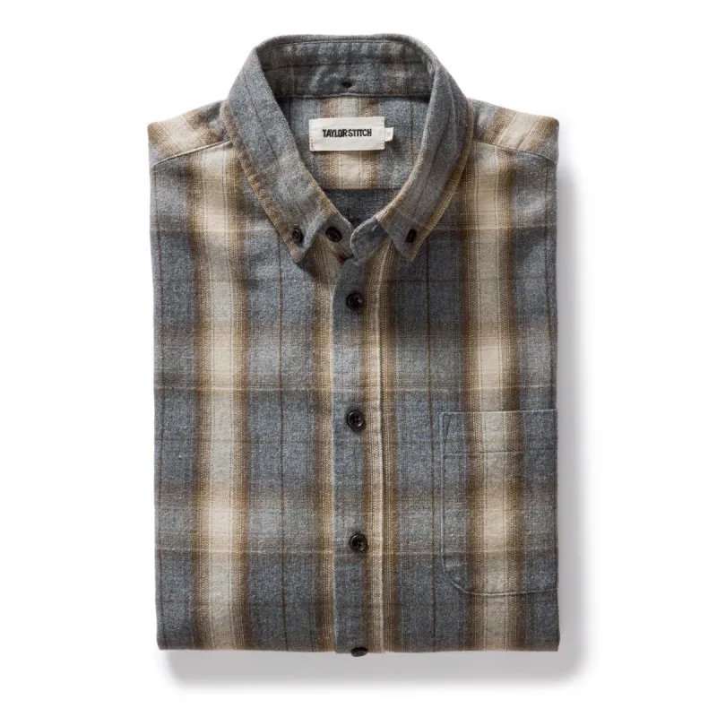 The Jack in Brushed Heather Grey Plaid sold by Taylor Stitch