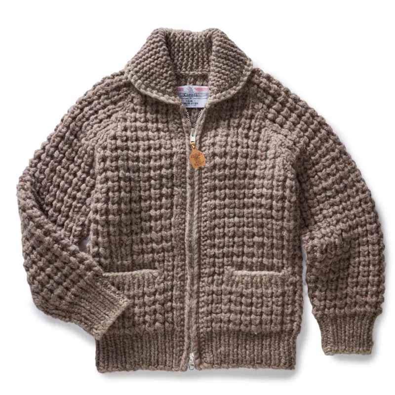The Seawall Hand-Knit Sweater in Heather Sable sold by Taylor Stitch