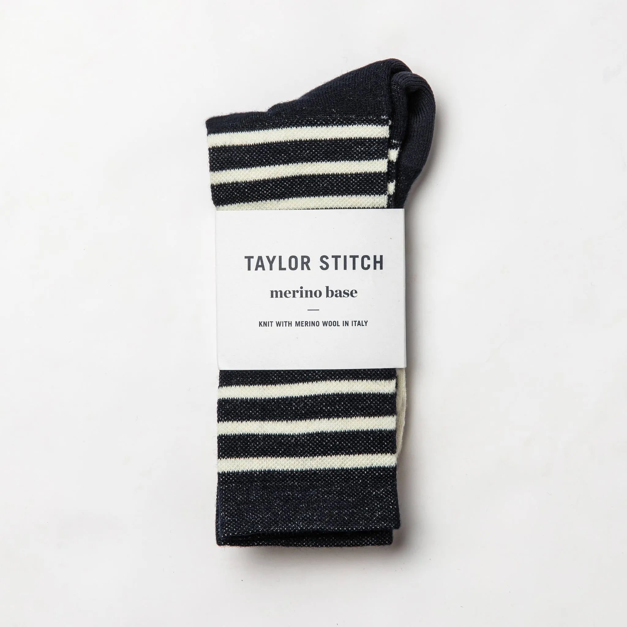 The Merino Sock in Navy Stripe sold by Taylor Stitch product image thumbnail 3