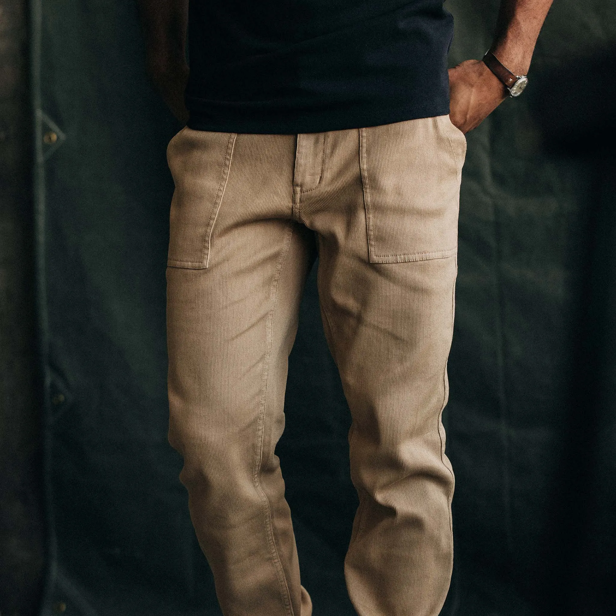 The Trail Pant in Light Khaki Bedford Cord sold by Taylor Stitch product image thumbnail 4
