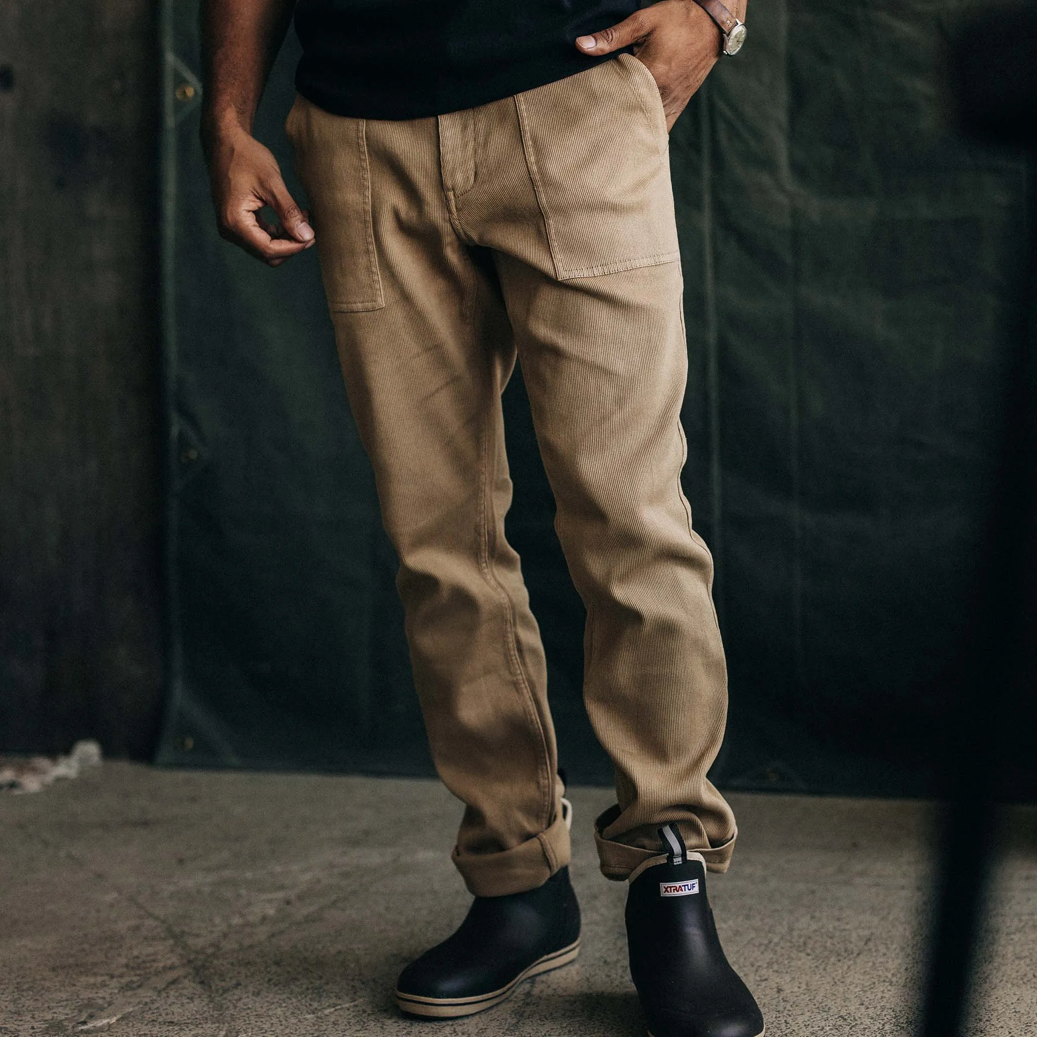 The Trail Pant in Light Khaki Bedford Cord sold by Taylor Stitch product image thumbnail 2