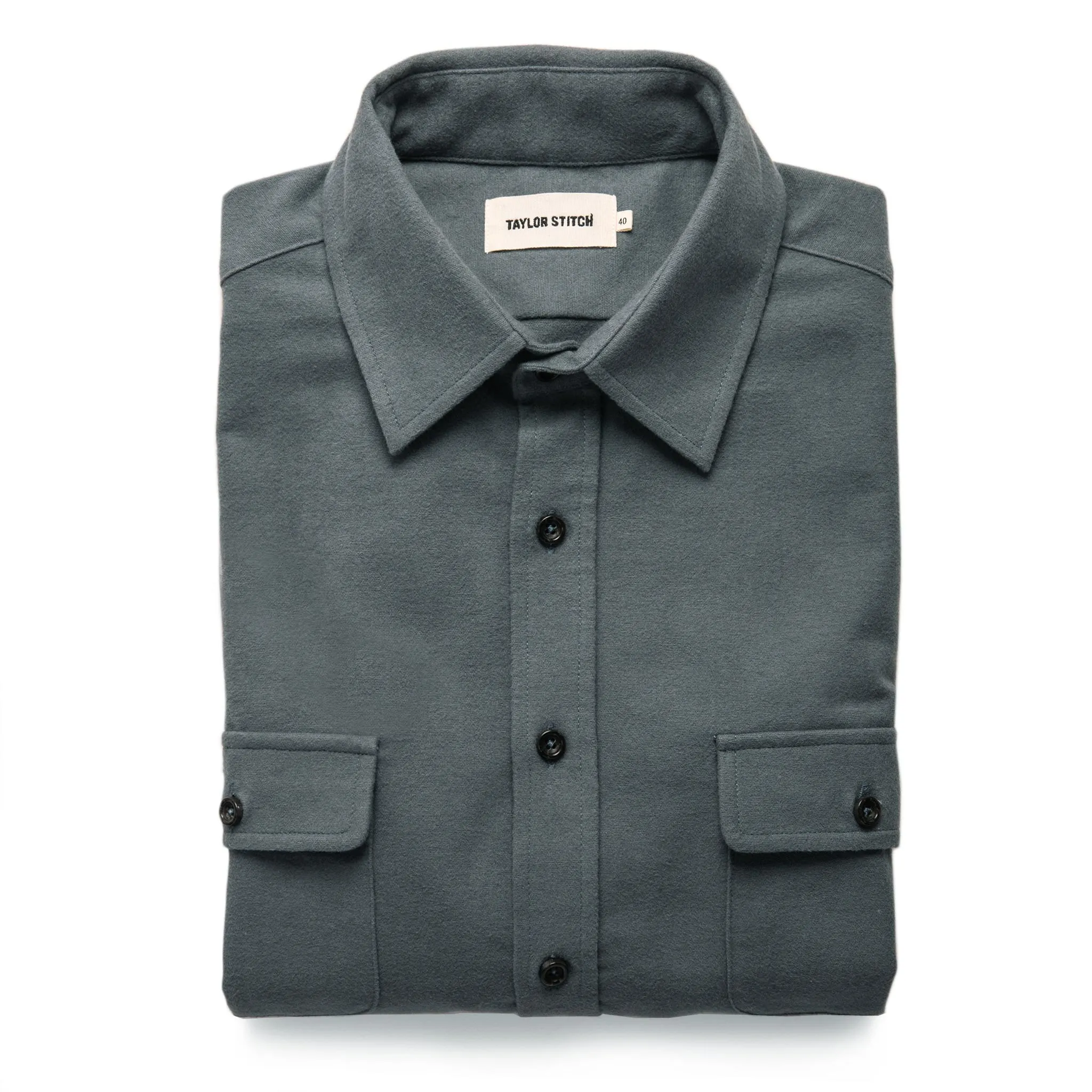 The Yosemite Shirt in Slate sold by Taylor Stitch