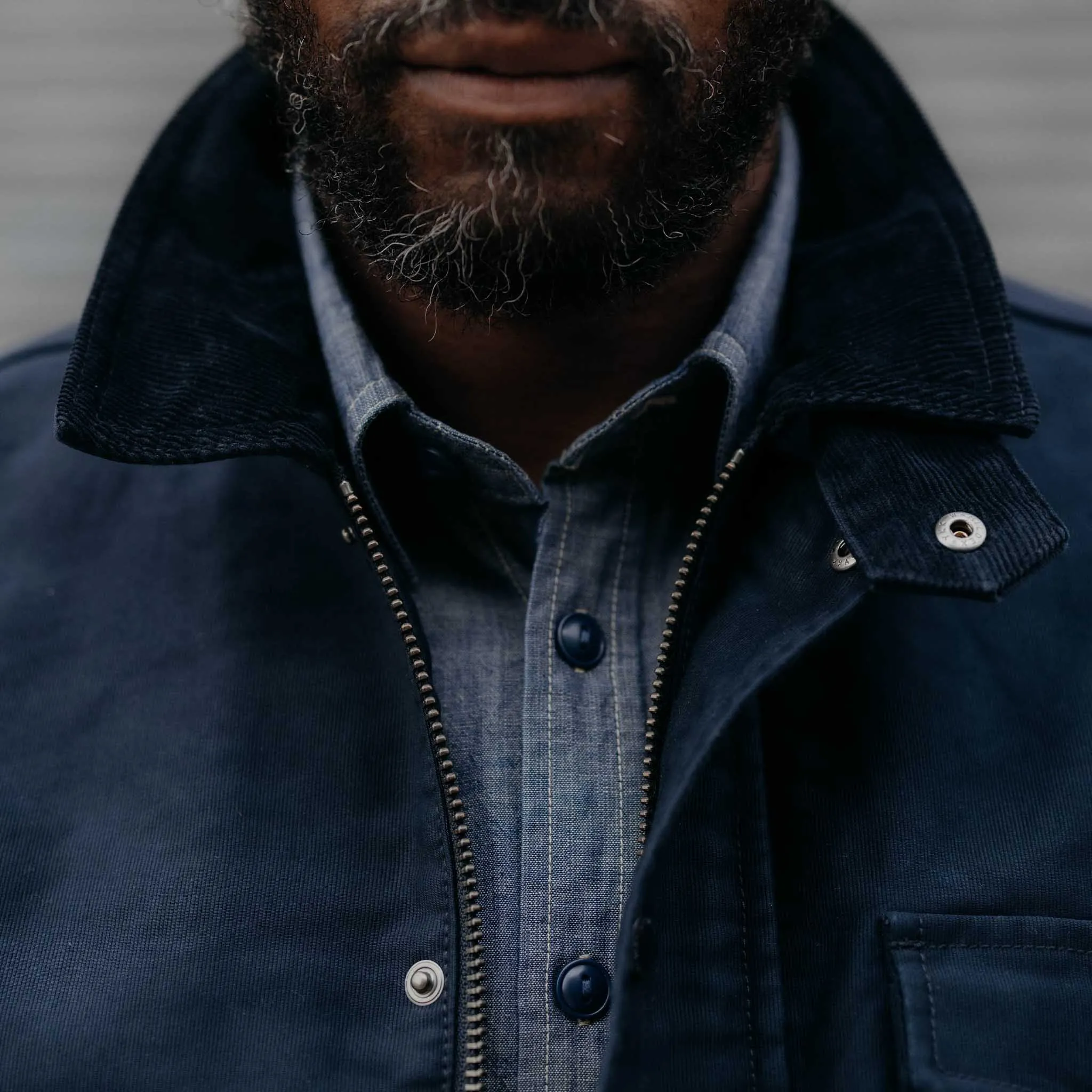 The Deck Jacket in Dark Navy Bedford Cord sold by Taylor Stitch product image thumbnail 4