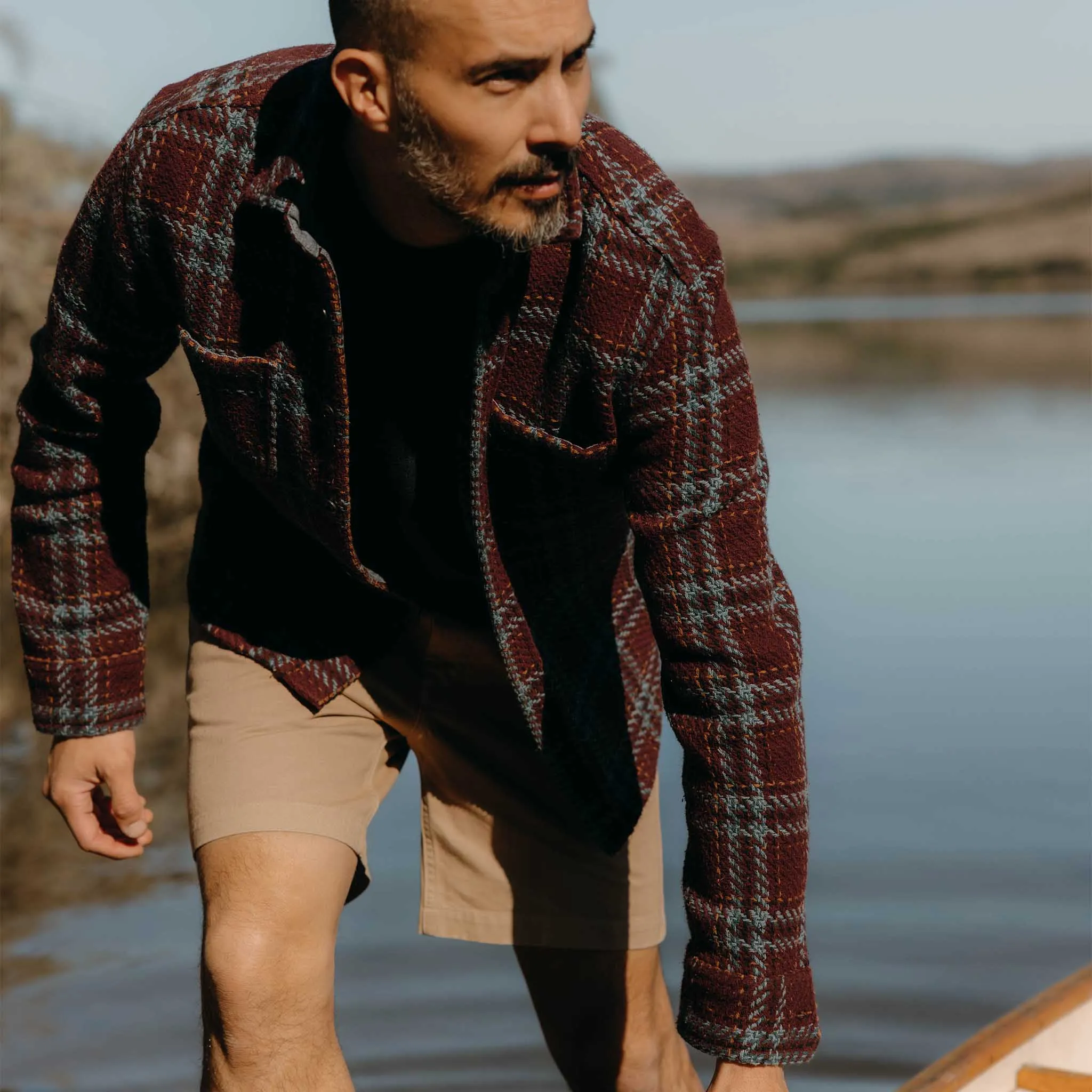 The Cutter Overshirt in Port Plaid sold by Taylor Stitch product image thumbnail 2