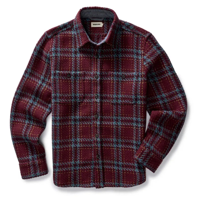 The Cutter Overshirt in Port Plaid sold by Taylor Stitch