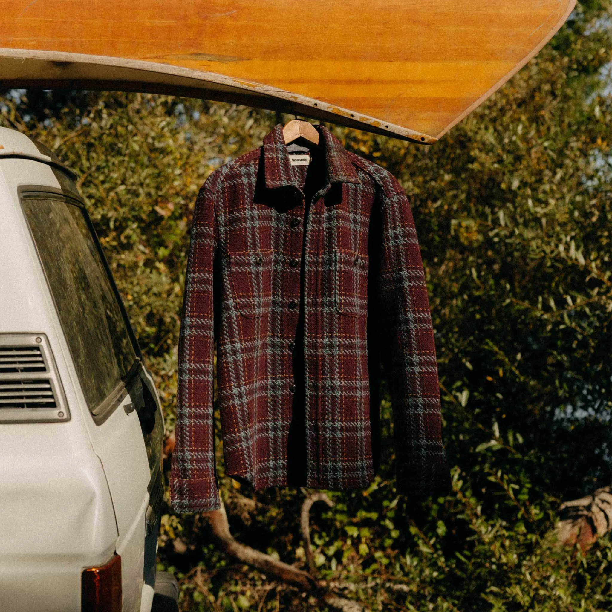 The Cutter Overshirt in Port Plaid sold by Taylor Stitch product image thumbnail 4