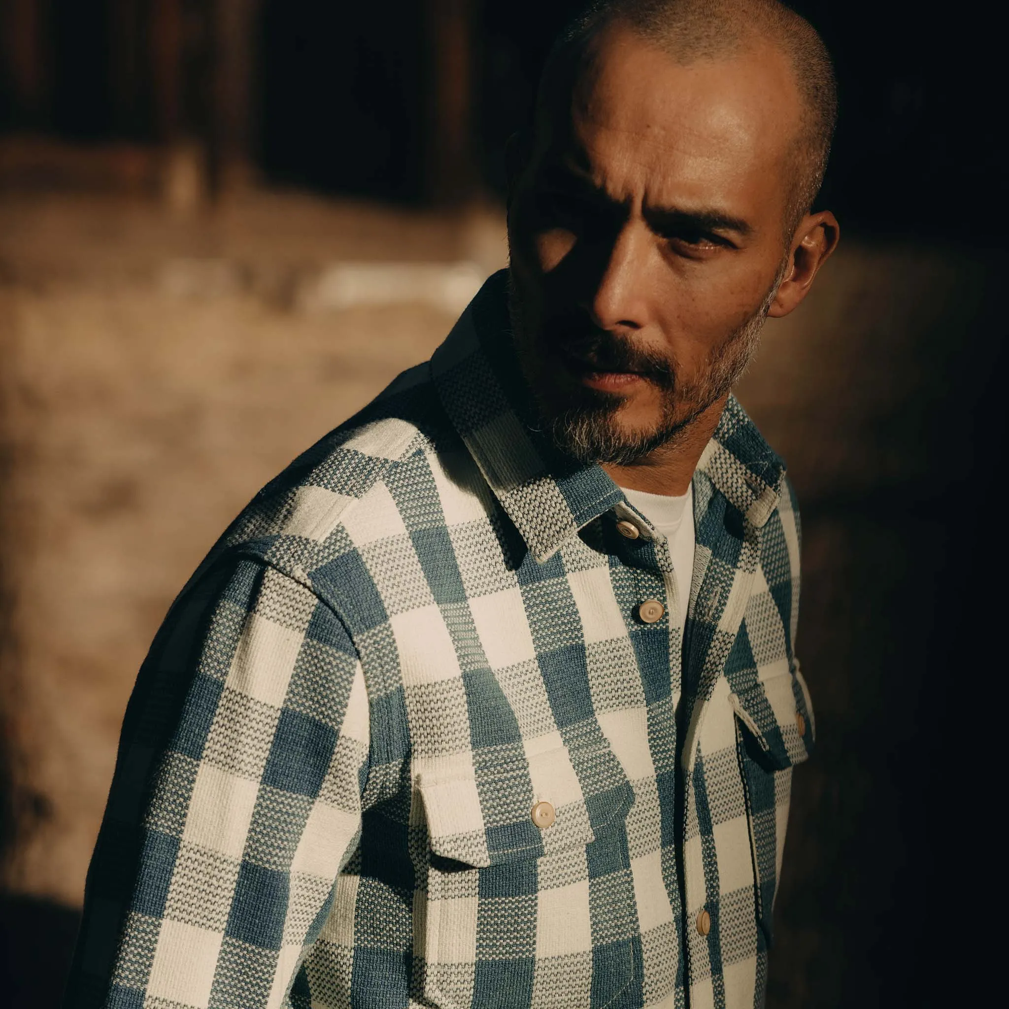 The Division Shirt in Washed Indigo Check sold by Taylor Stitch product image thumbnail 5