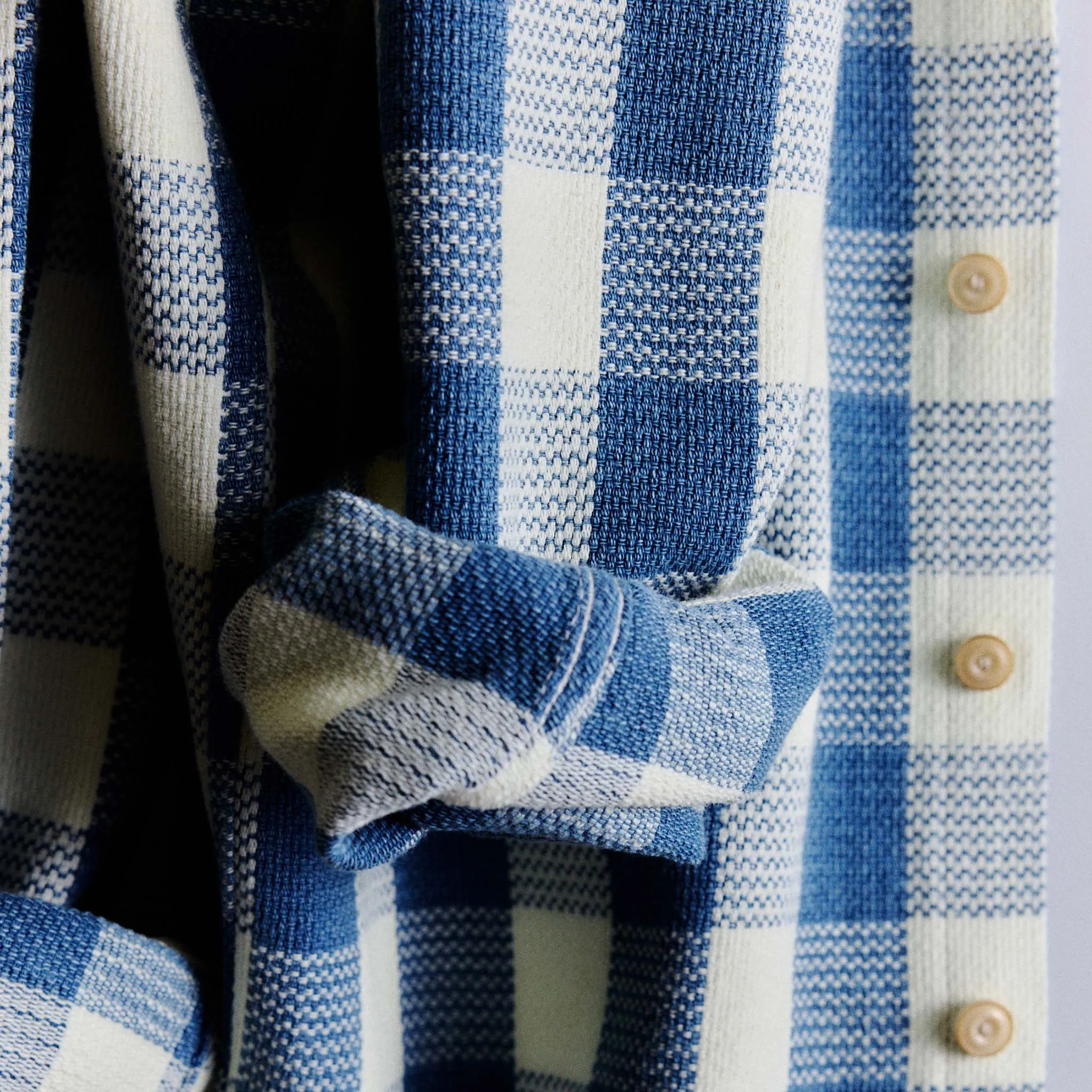 The Division Shirt in Washed Indigo Check sold by Taylor Stitch product image thumbnail 4