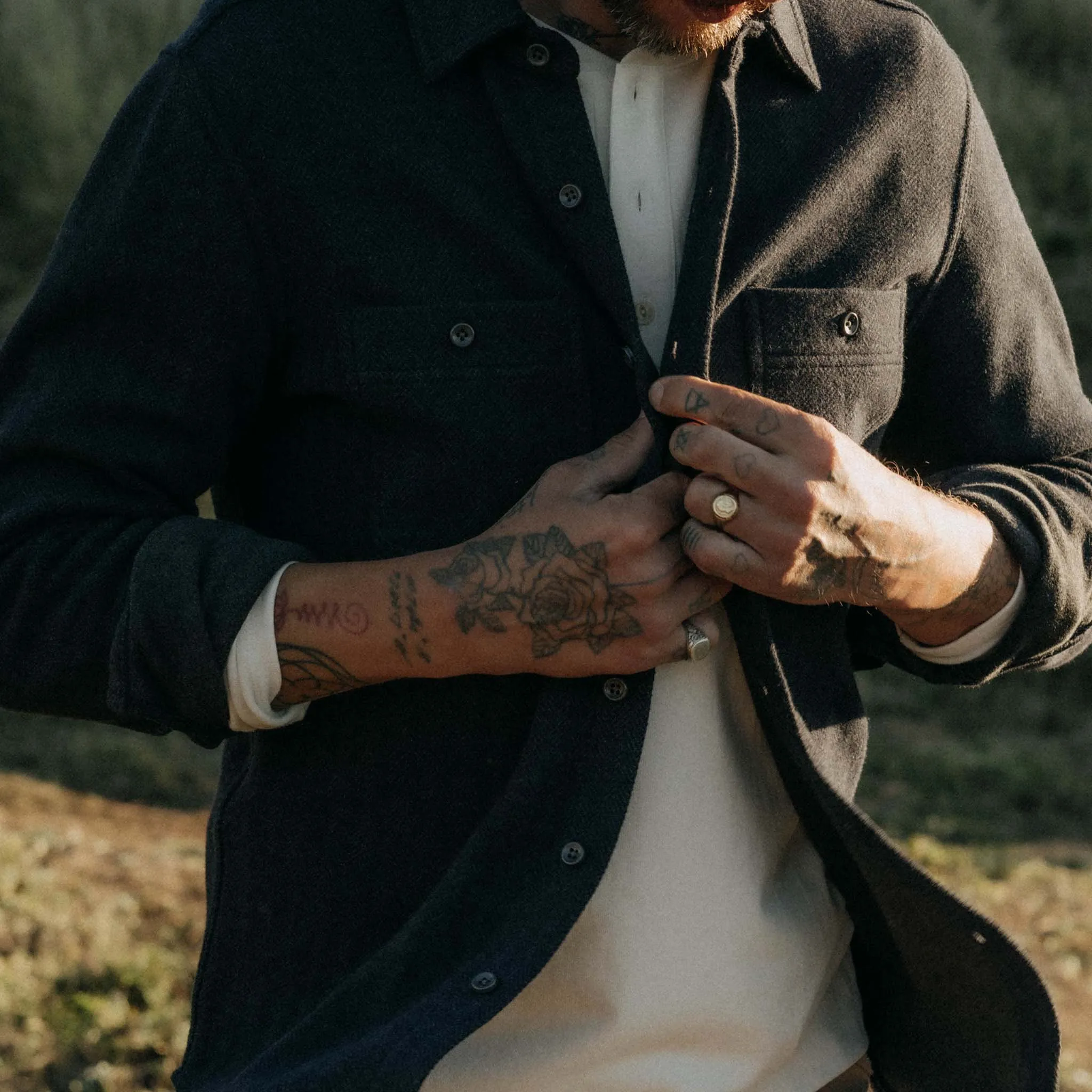 The Coastline Knit Shirt in Dark Navy sold by Taylor Stitch product image thumbnail 3