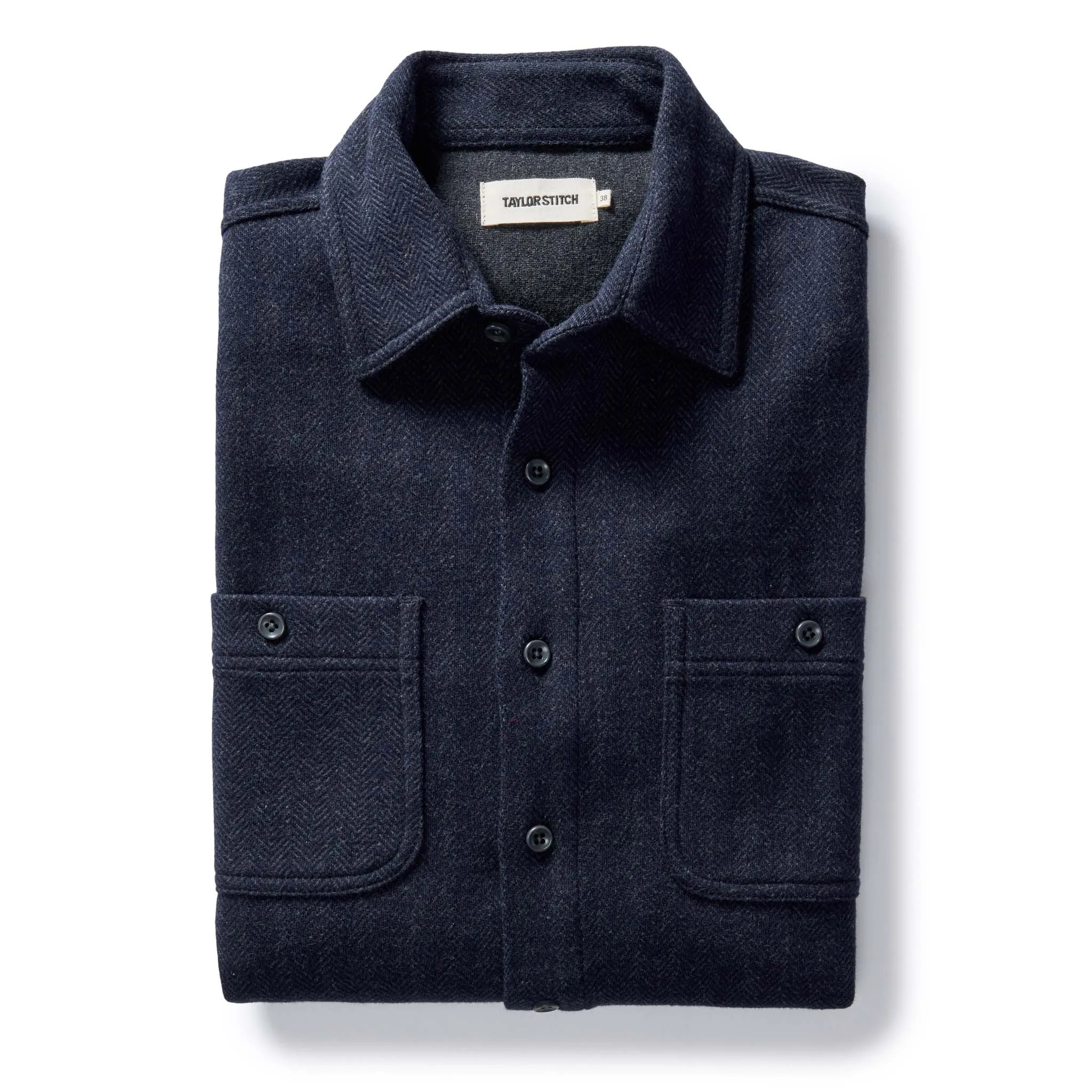 The Coastline Knit Shirt in Dark Navy sold by Taylor Stitch
