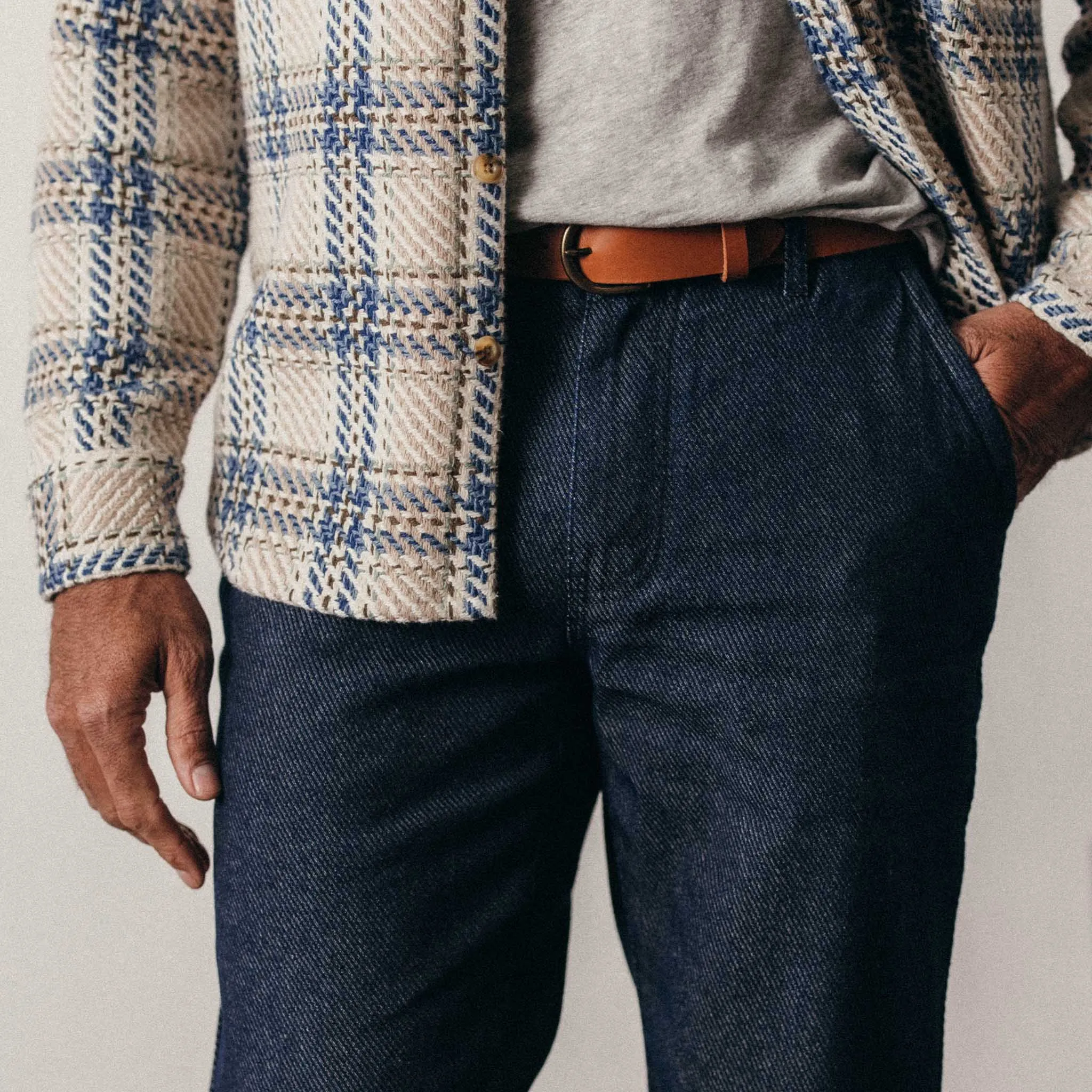 The Morse Pant in Rinsed Indigo Twill sold by Taylor Stitch product image thumbnail 4