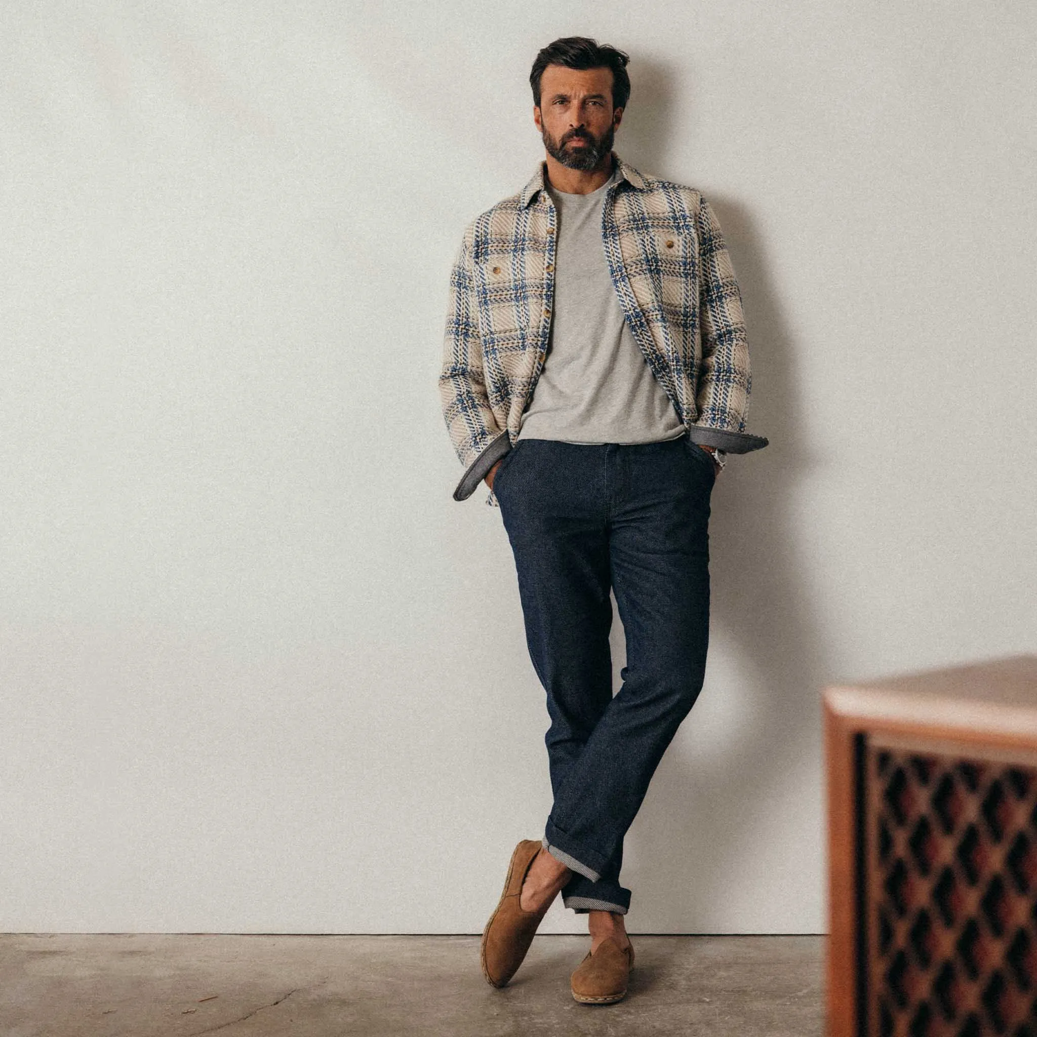 The Morse Pant in Rinsed Indigo Twill sold by Taylor Stitch product image thumbnail 3