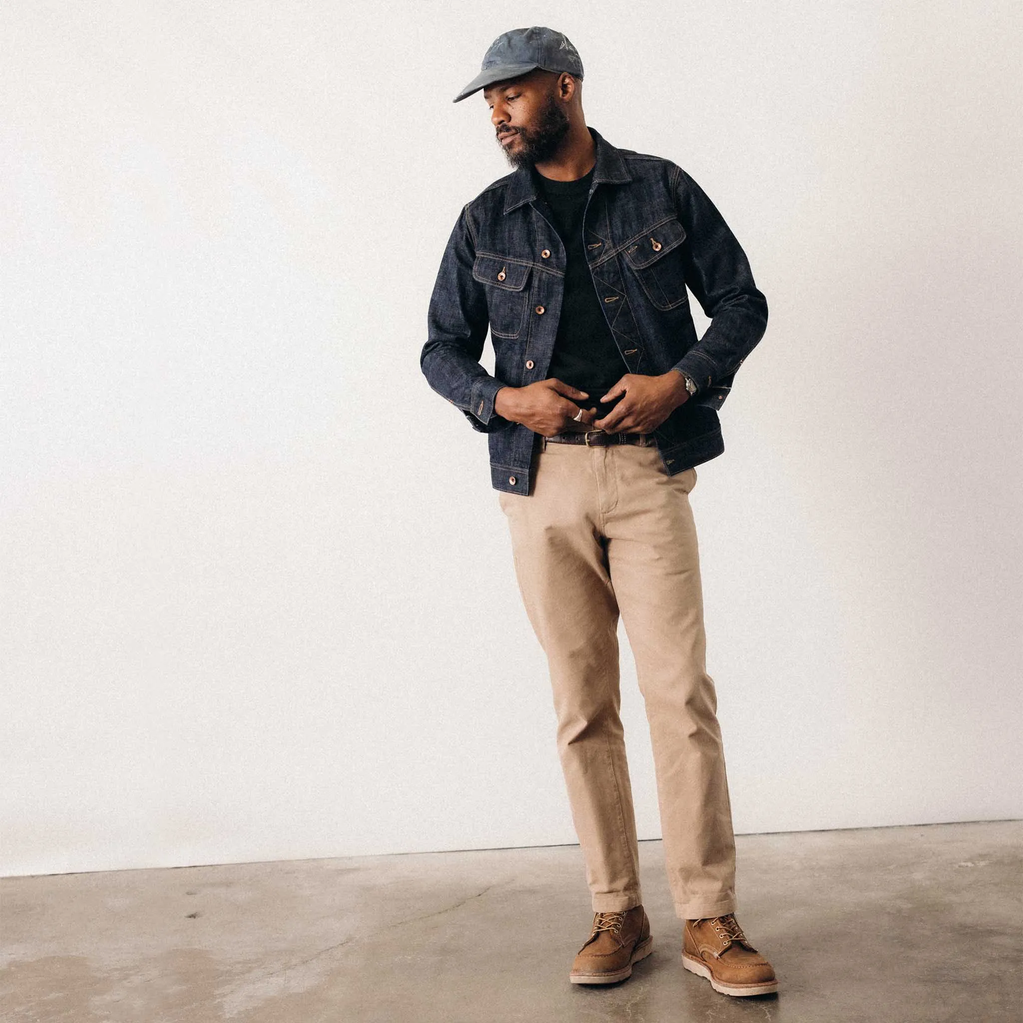 The Long Haul Jacket in Rinsed Organic Selvedge sold by Taylor Stitch product image thumbnail 4