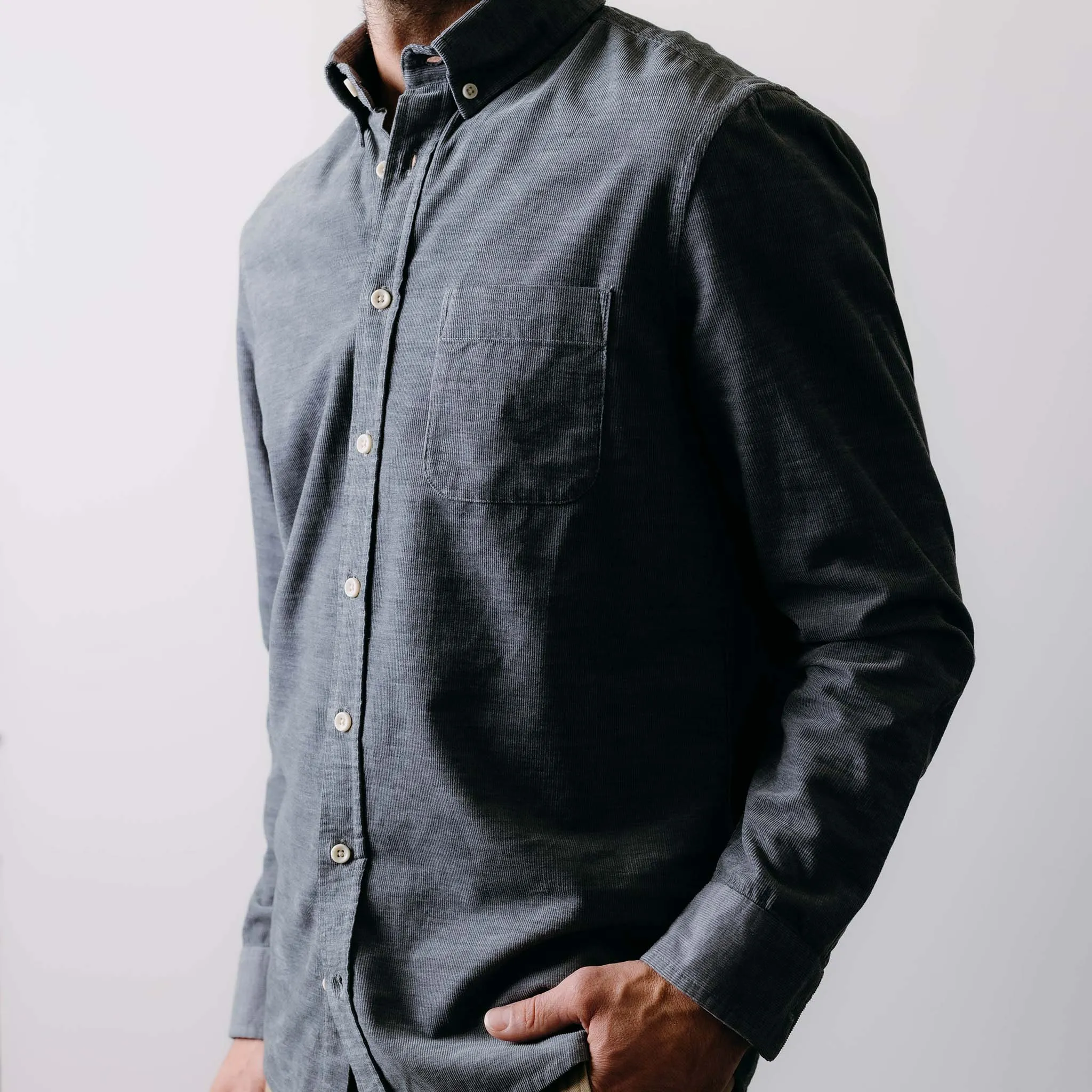 The Jack in Heather Slate Pincord sold by Taylor Stitch product image thumbnail 2