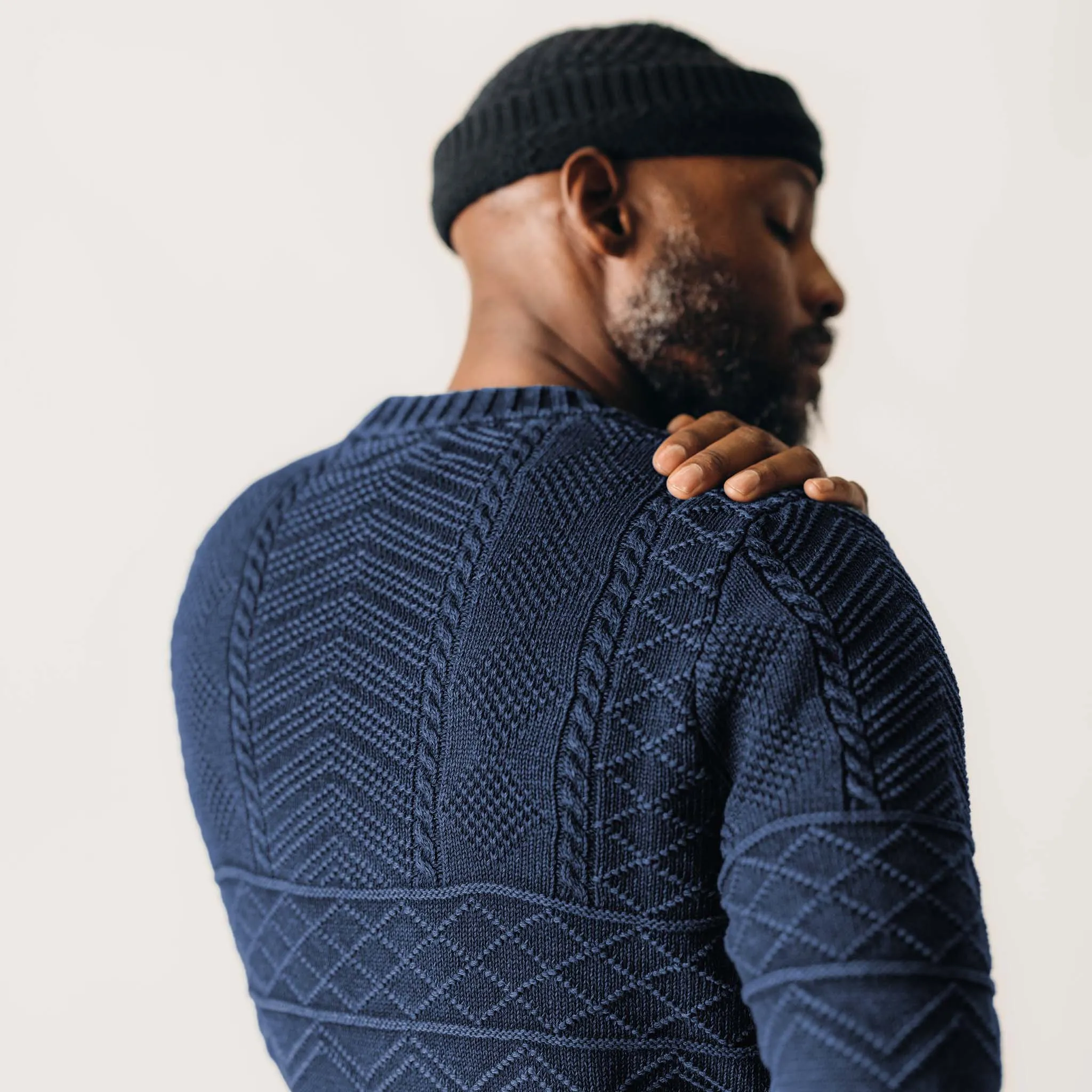 The Bedford Sweater in Navy sold by Taylor Stitch product image thumbnail 3