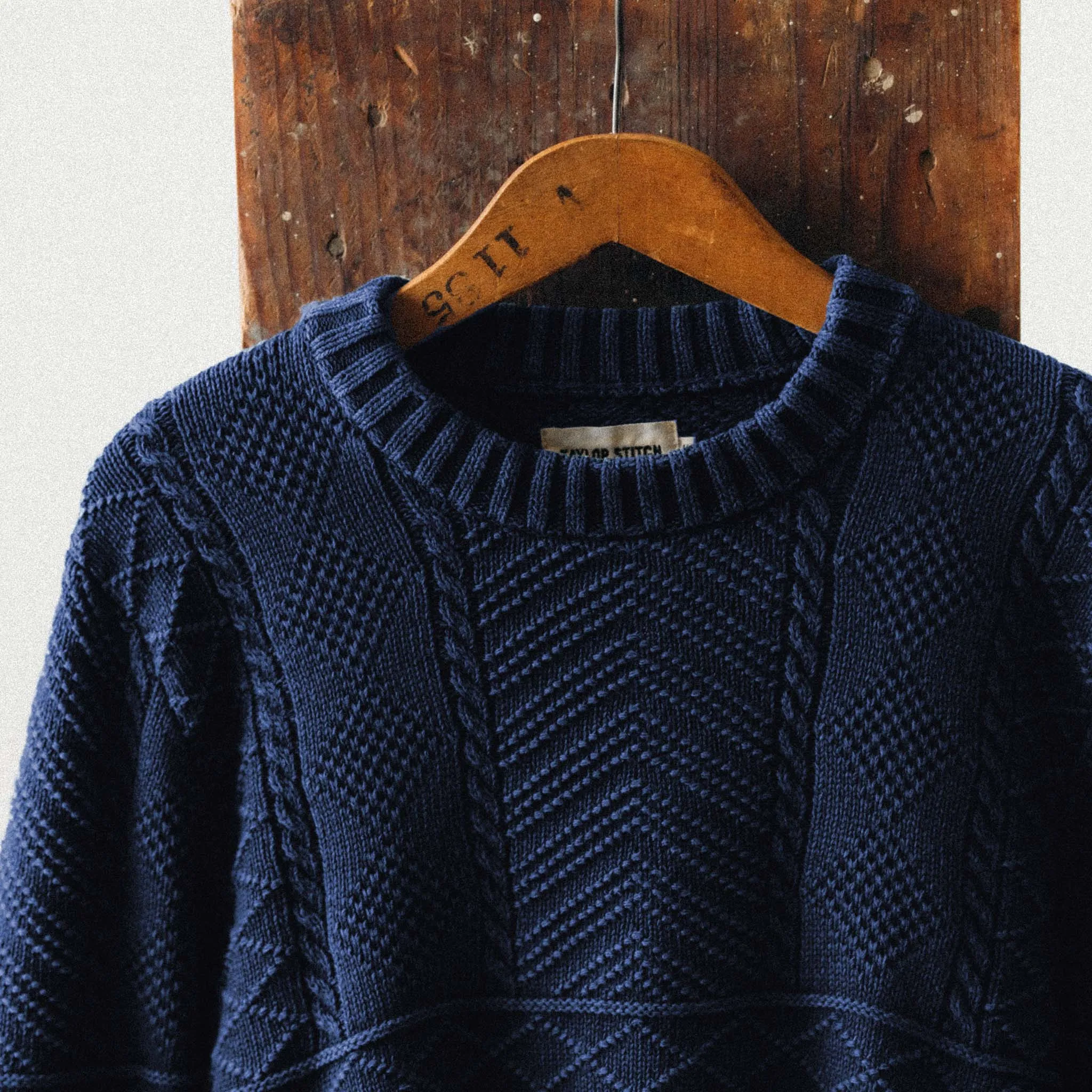 The Bedford Sweater in Navy sold by Taylor Stitch product image thumbnail 4
