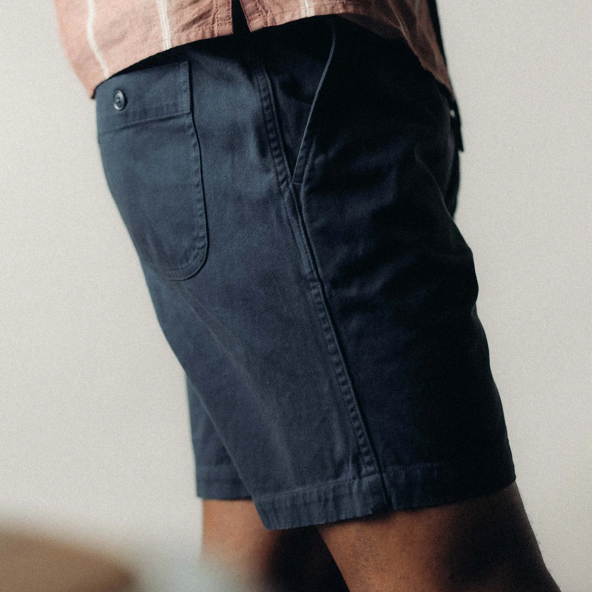 The Apres Short in Organic Dark Navy Foundation Twill sold by Taylor Stitch product image thumbnail 3