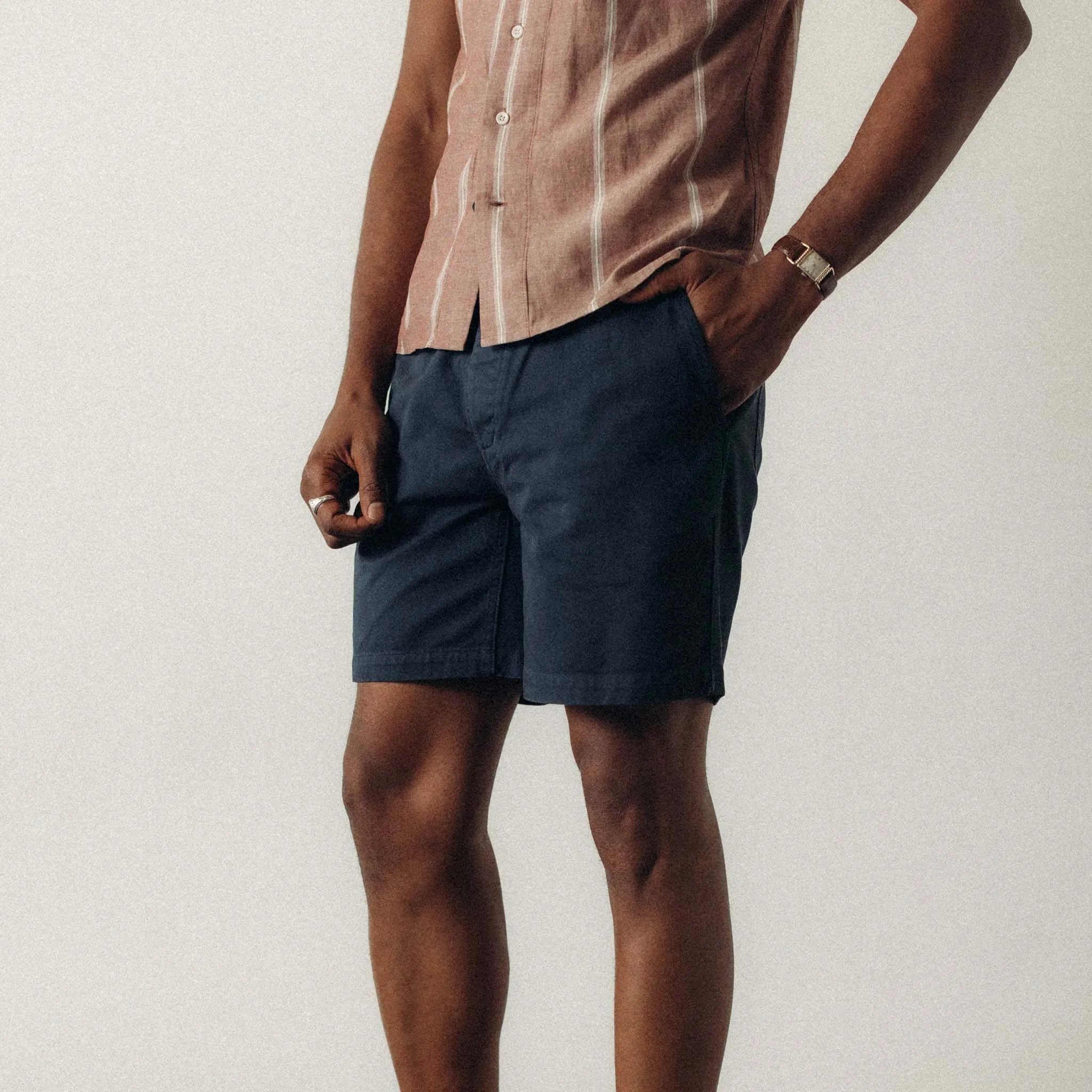 The Apres Short in Organic Dark Navy Foundation Twill sold by Taylor Stitch product image thumbnail 2