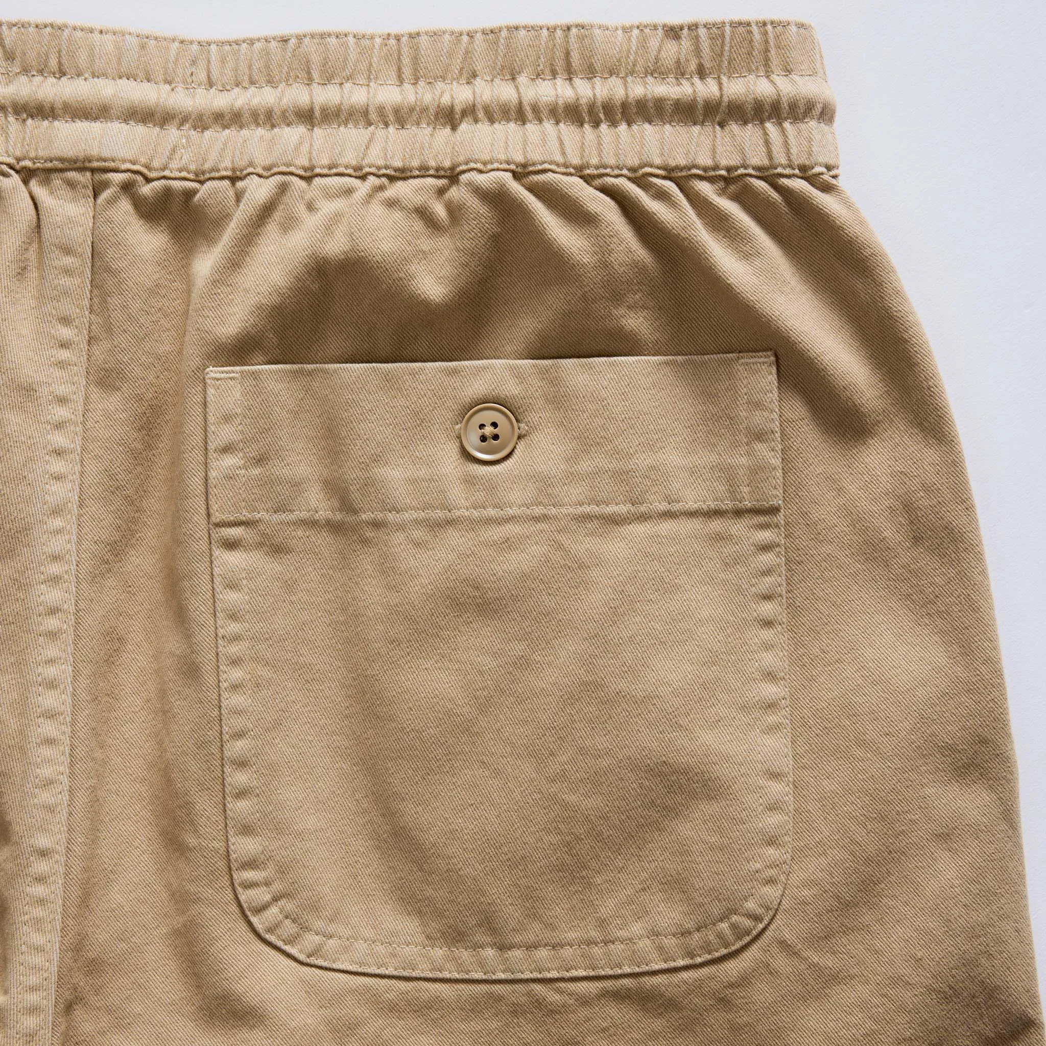 The Apres Short in Organic Khaki Foundation Twill sold by Taylor Stitch product image thumbnail 5