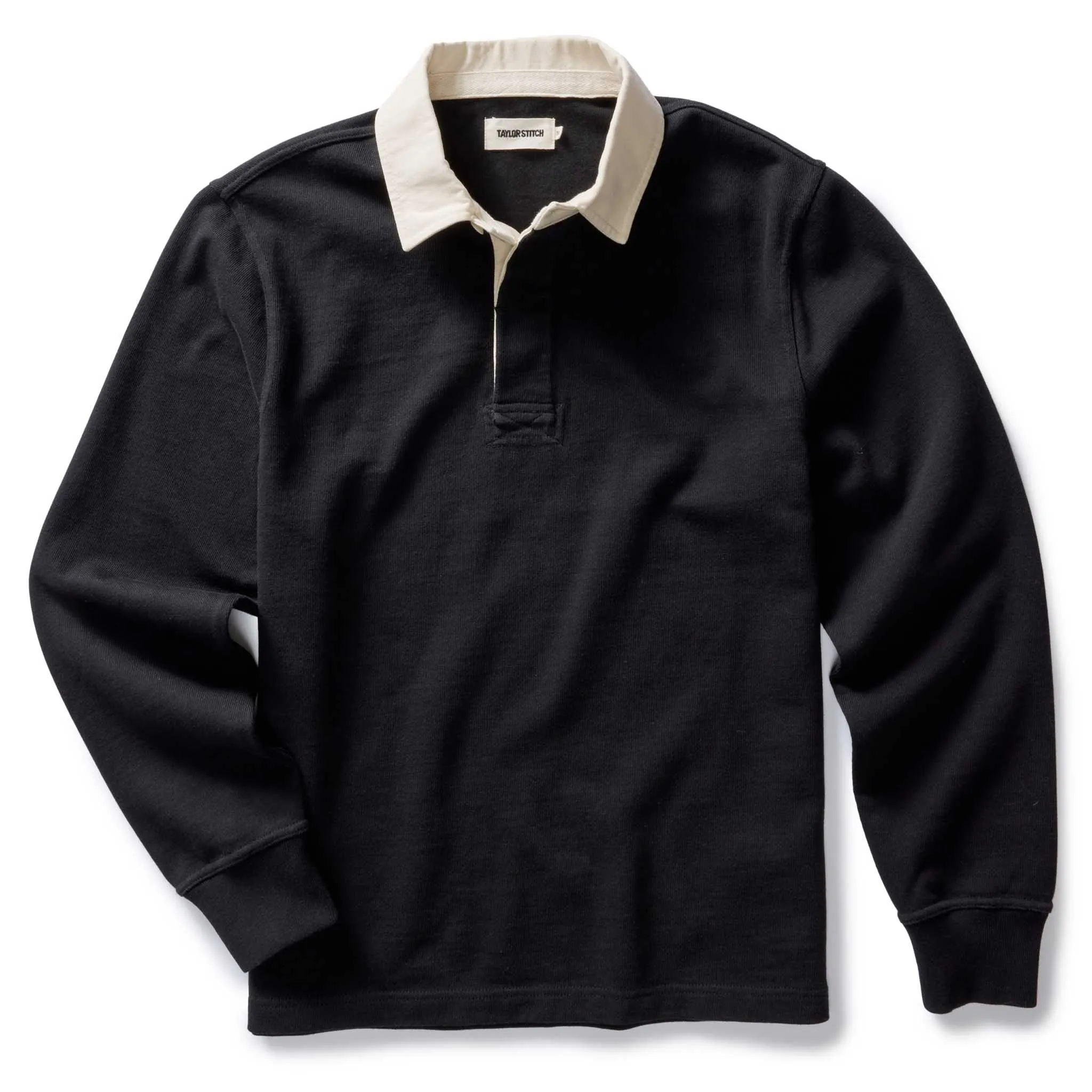 The Rugby Shirt in Coal sold by Taylor Stitch