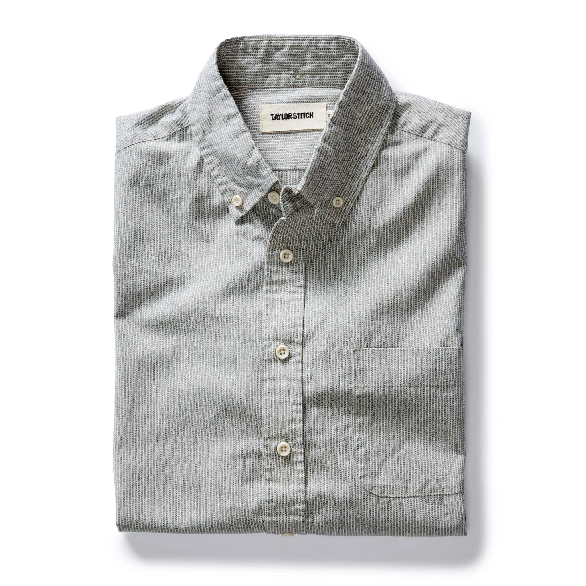 The Jack in Parchment Stripe sold by Taylor Stitch