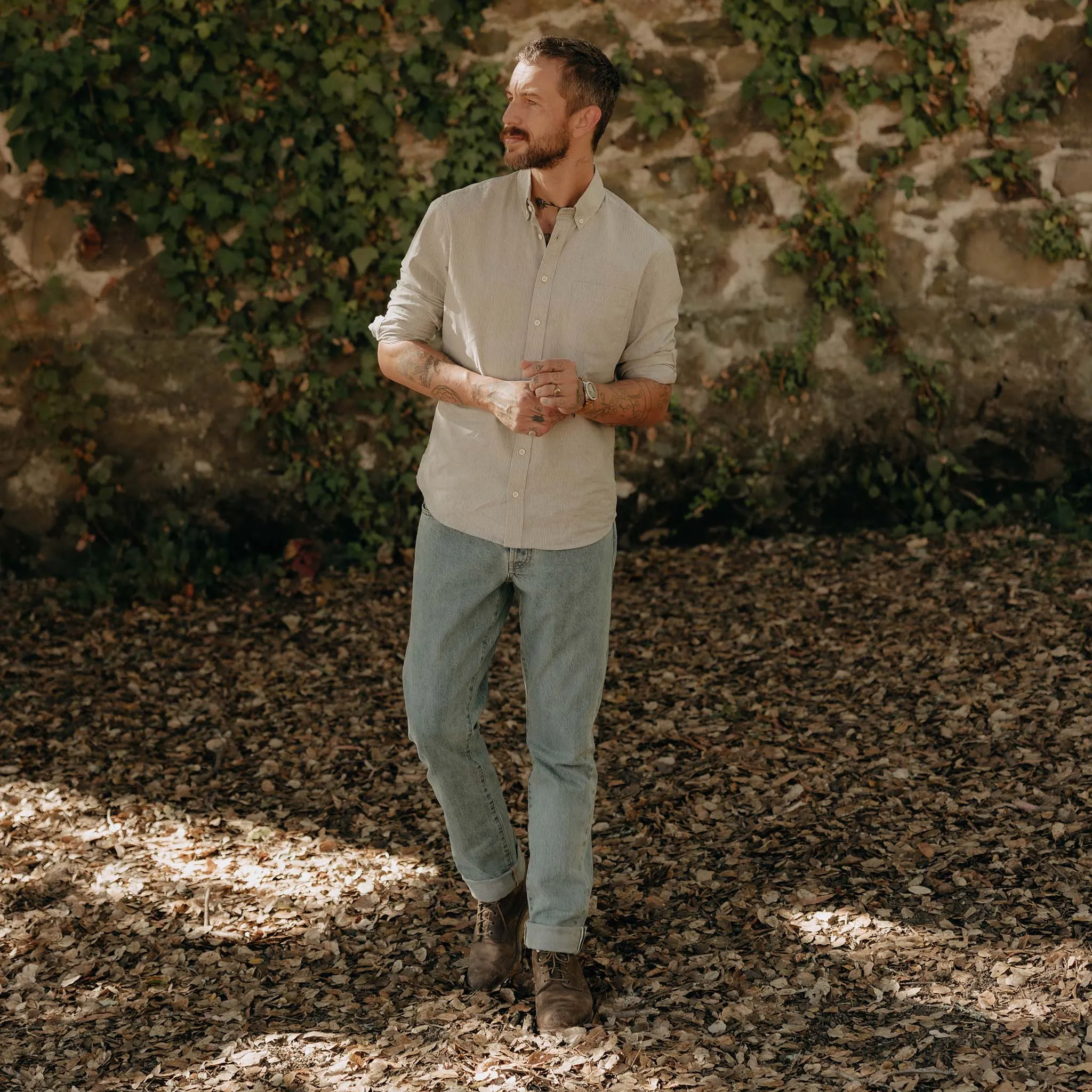 The Jack in Parchment Stripe sold by Taylor Stitch product image thumbnail 2