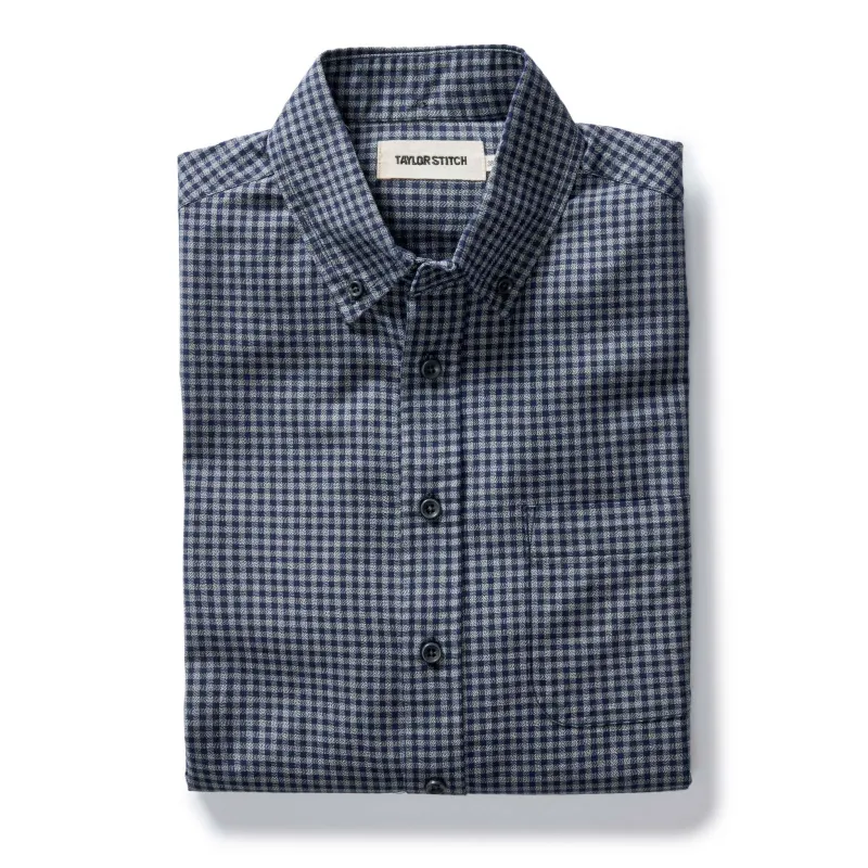 The Jack in Marine Check sold by Taylor Stitch