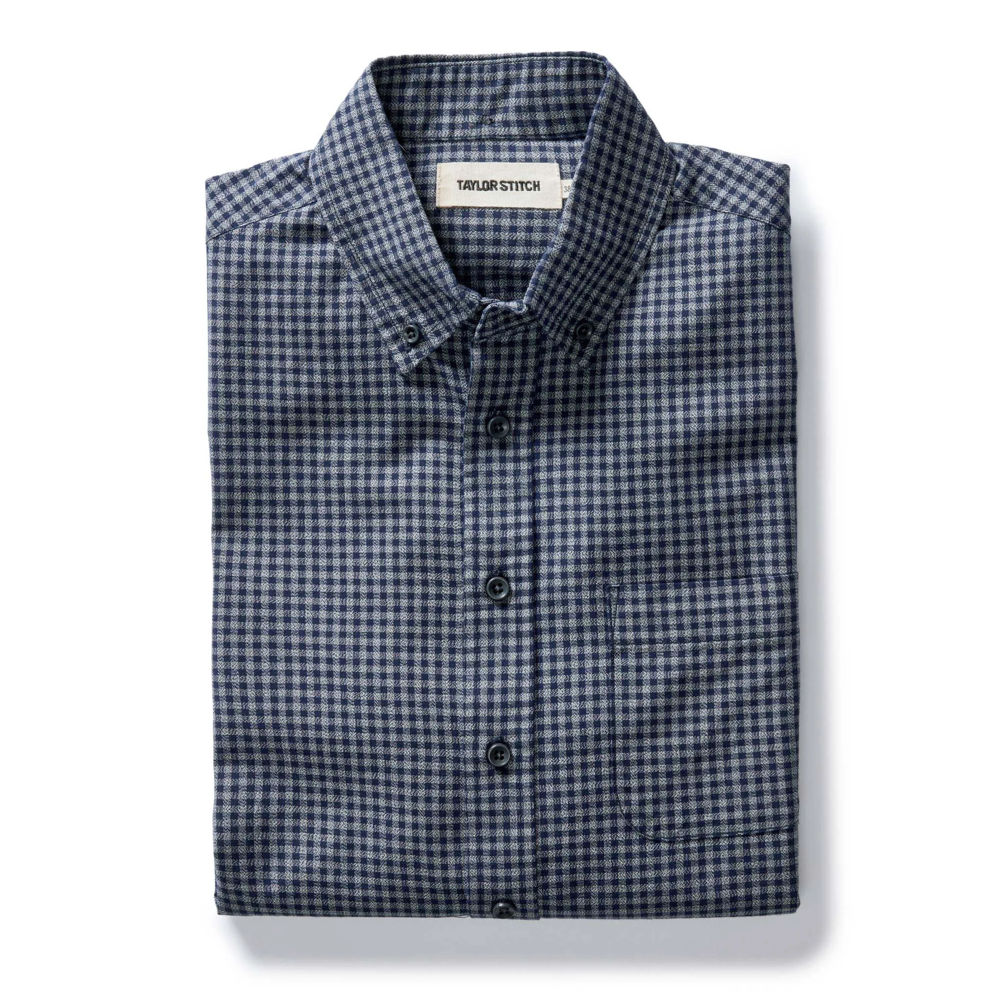 The Jack in Marine Check sold by Taylor Stitch