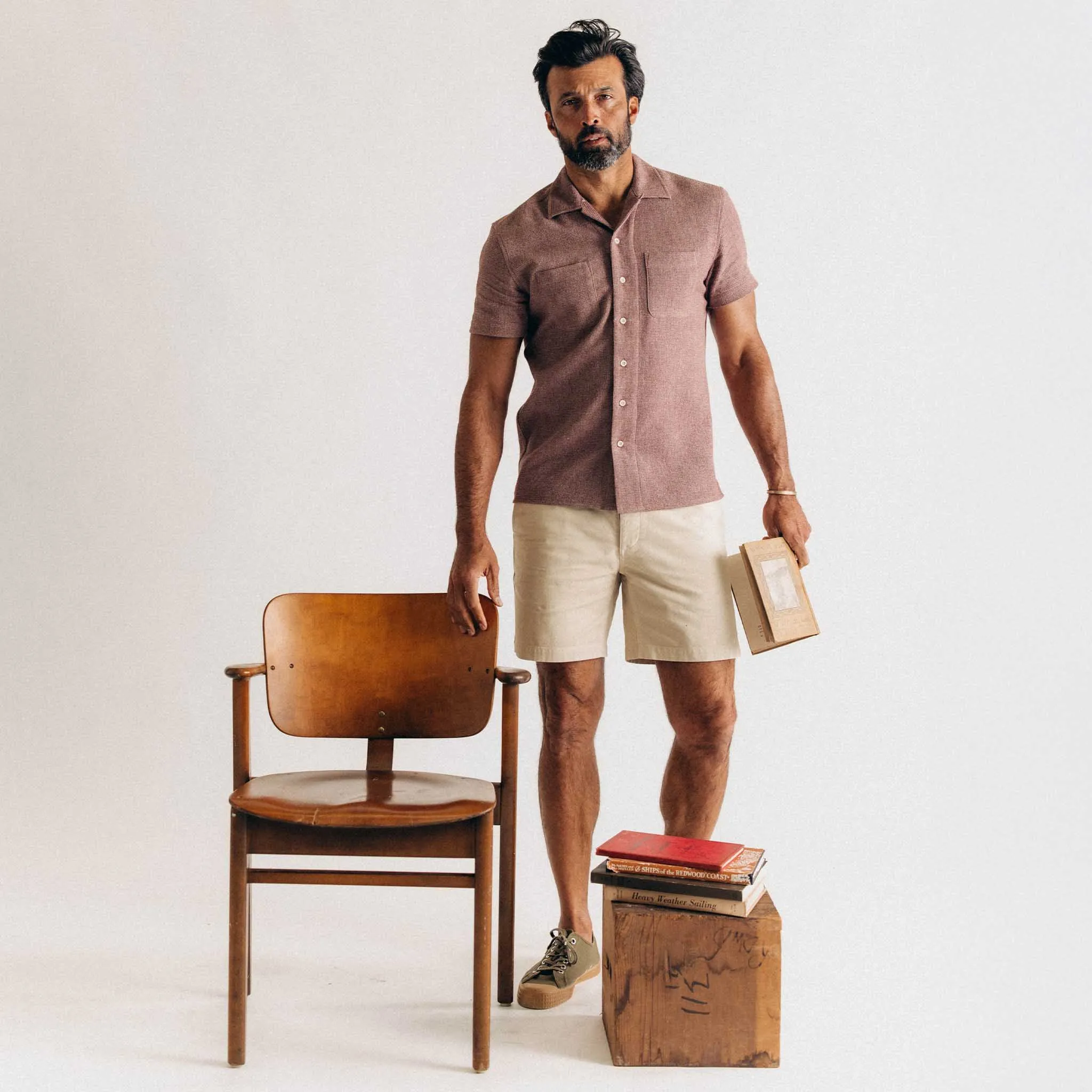 The Conrad Shirt in Port Twist sold by Taylor Stitch product image thumbnail 2